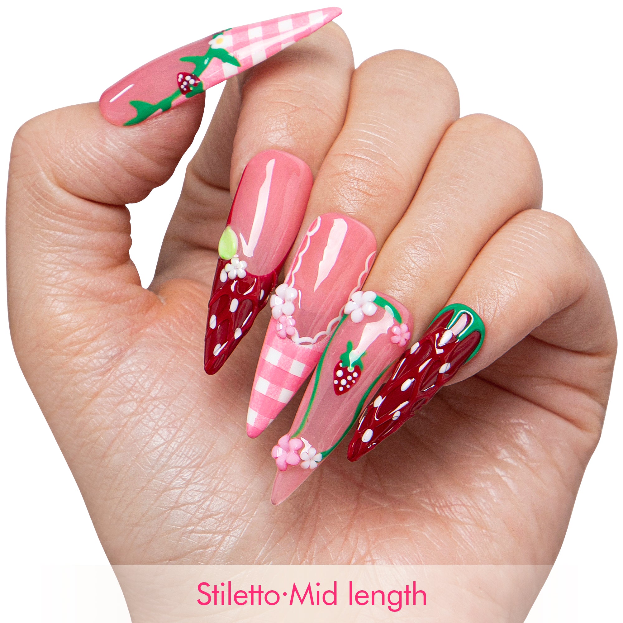 Picnic Rouge Handmade Nails H798