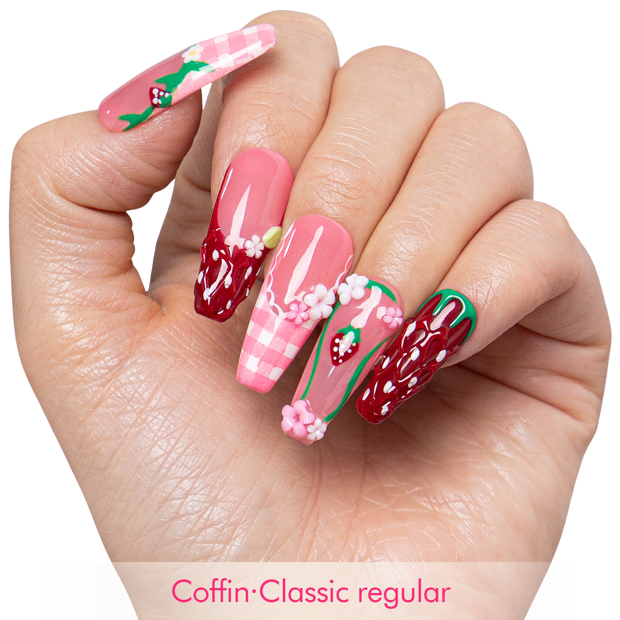 Picnic Rouge Handmade Nails H798