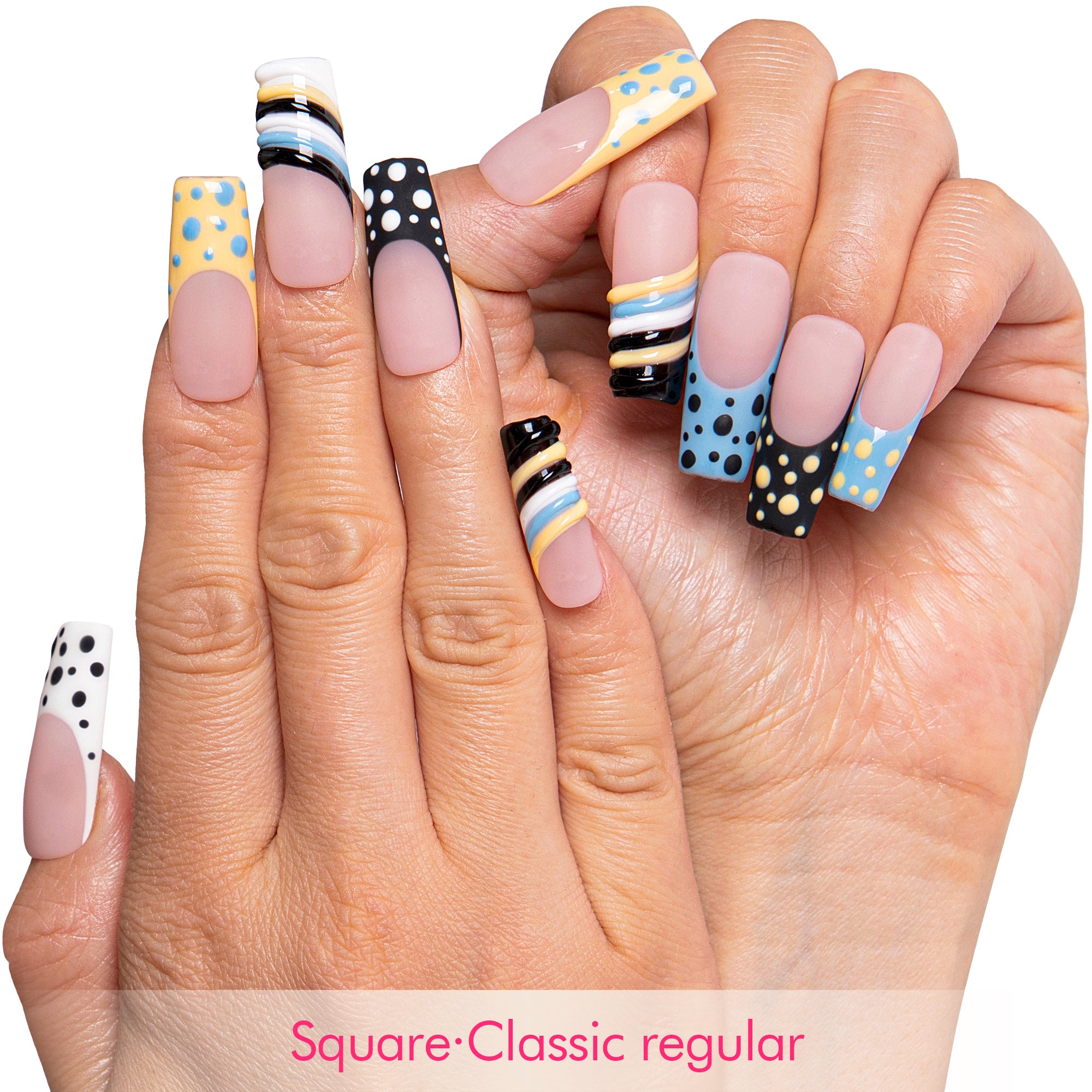 Bubble Groove Handmade Nails H799