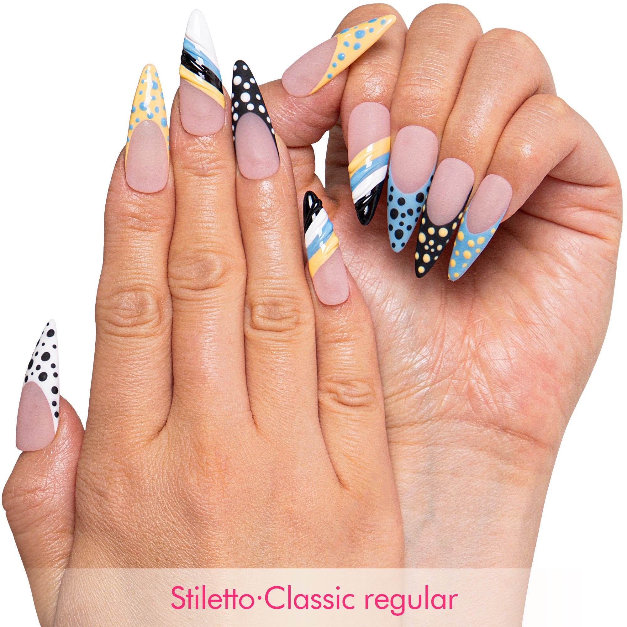 Bubble Groove Handmade Nails H799