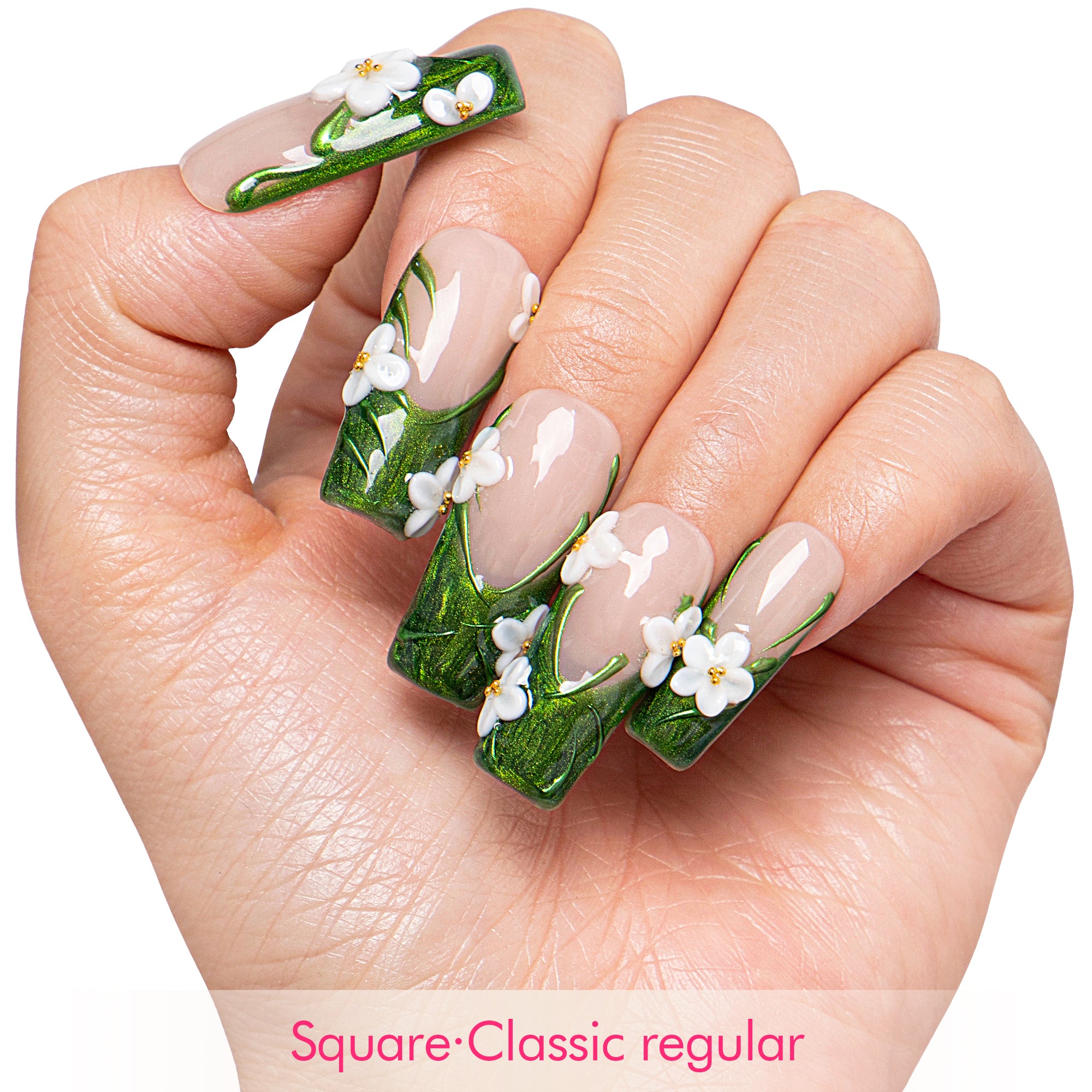 Verdant Grace Handmade Nails H808