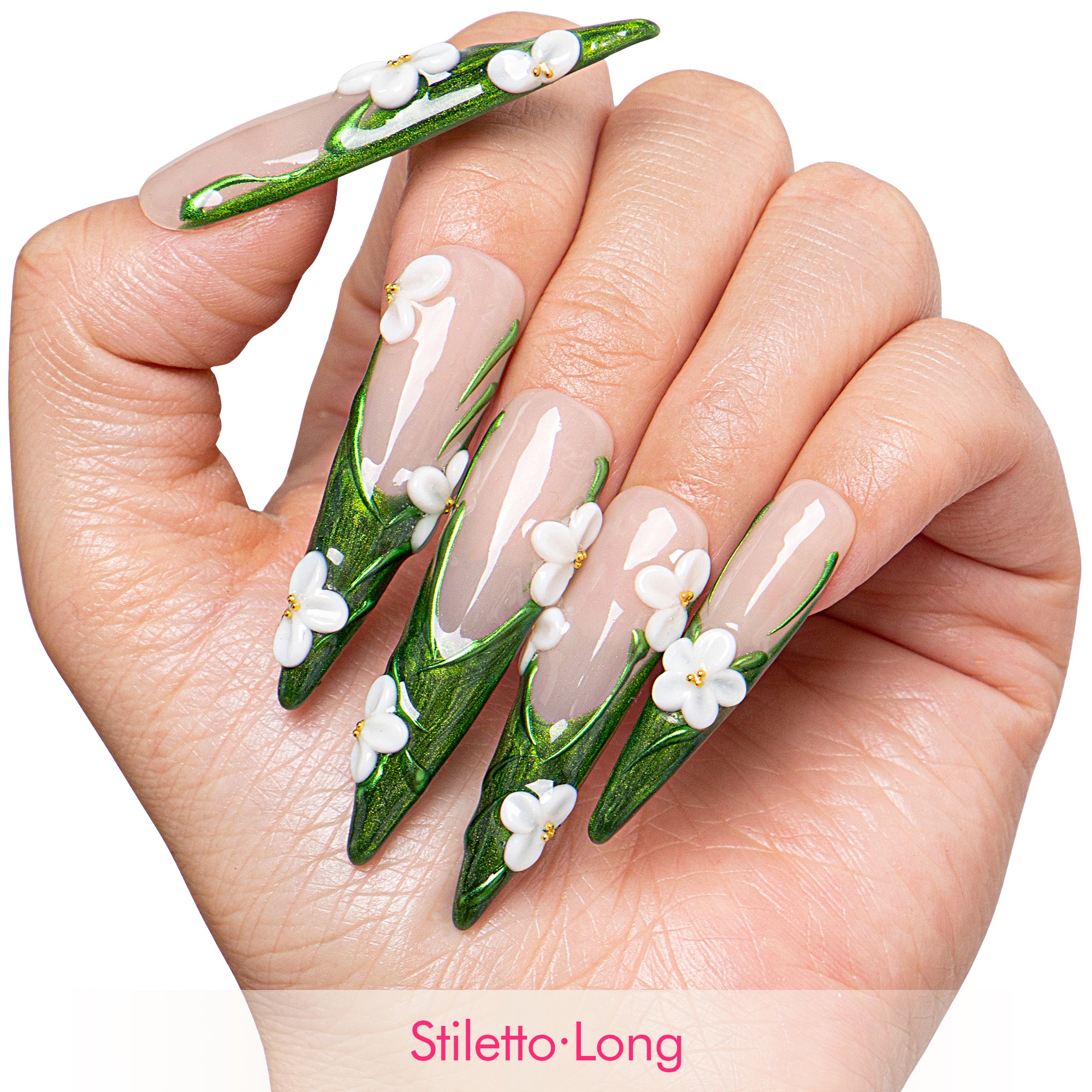 Verdant Grace Handmade Nails H808