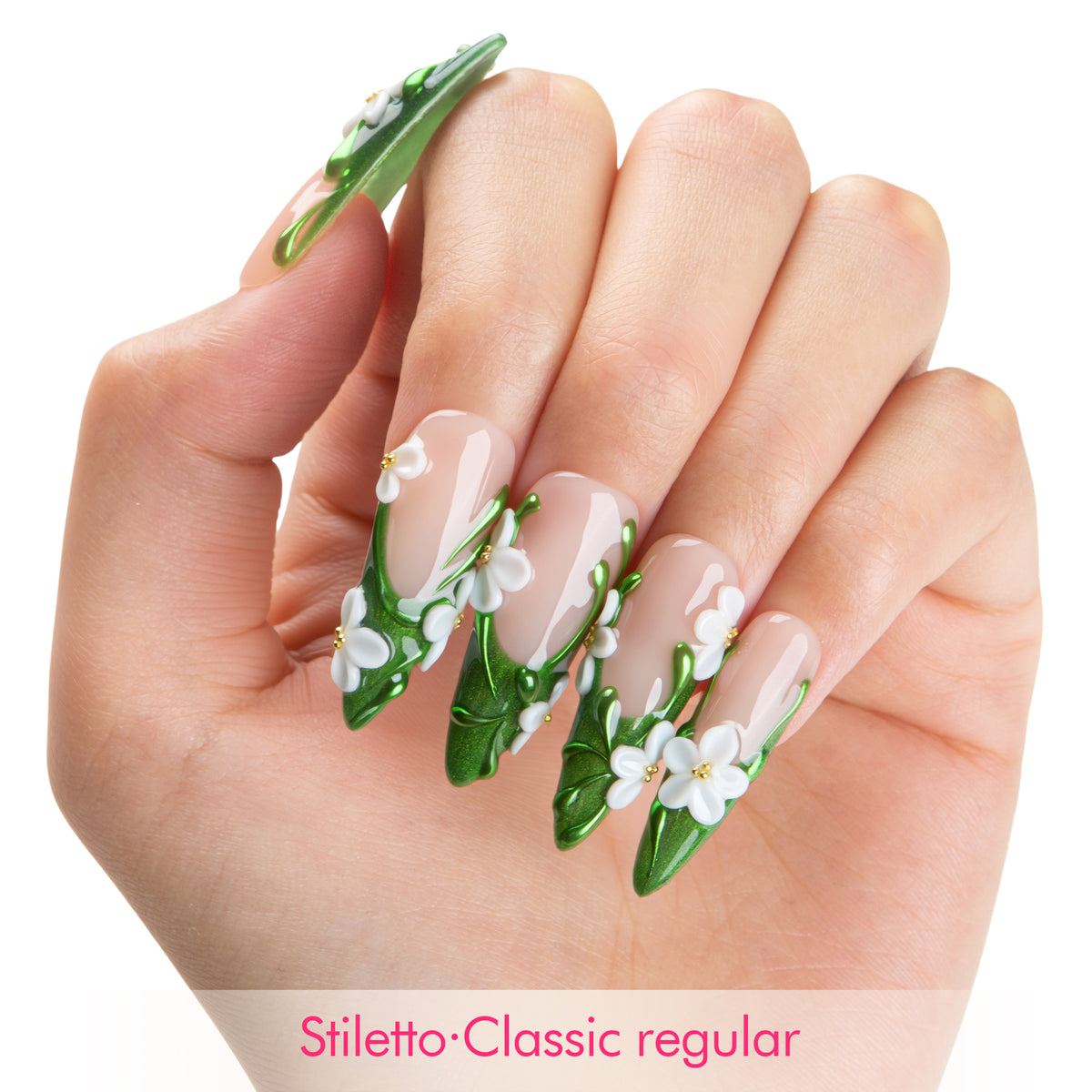 Verdant Grace Handmade Nails H808