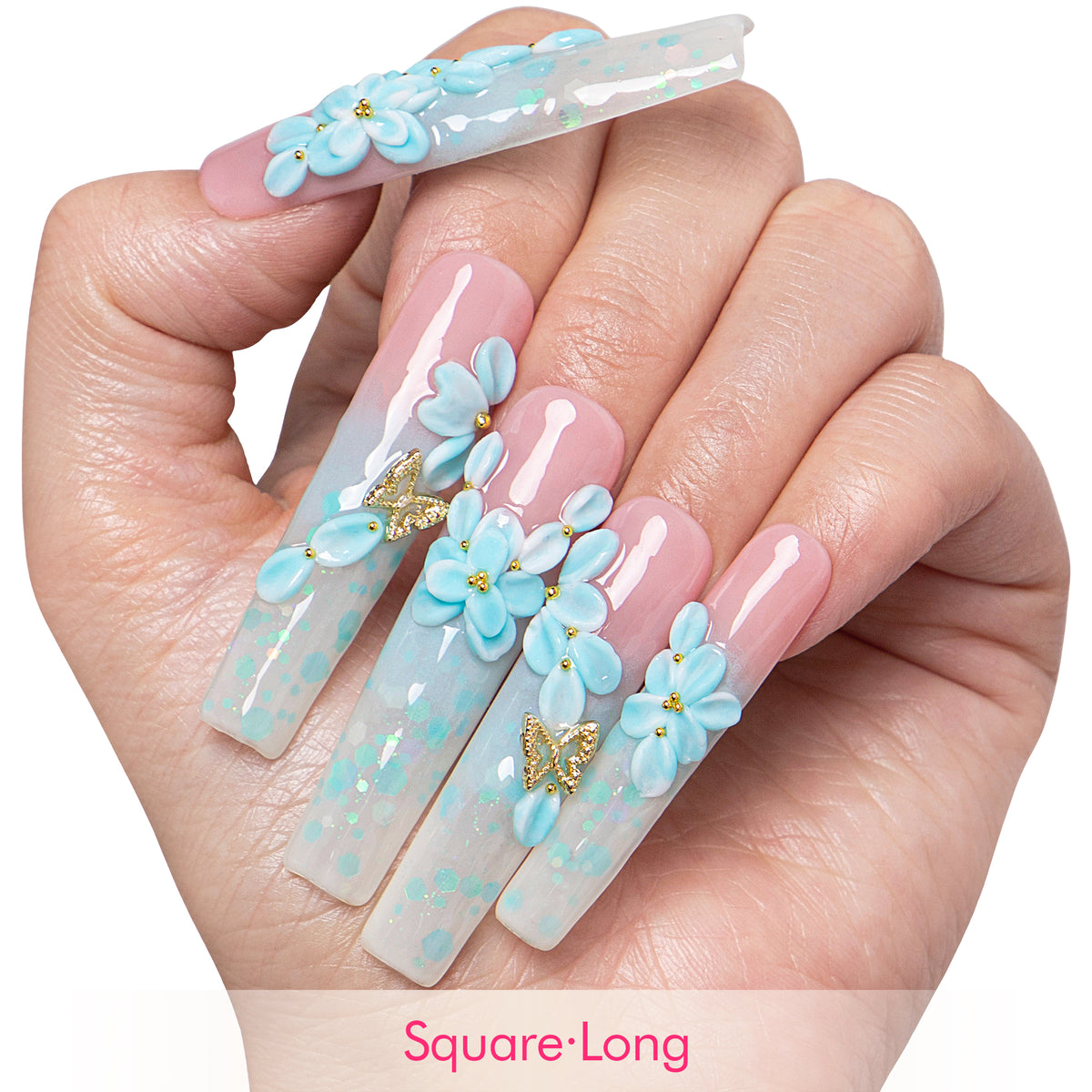 Sea Breeze Handmade Nails H809
