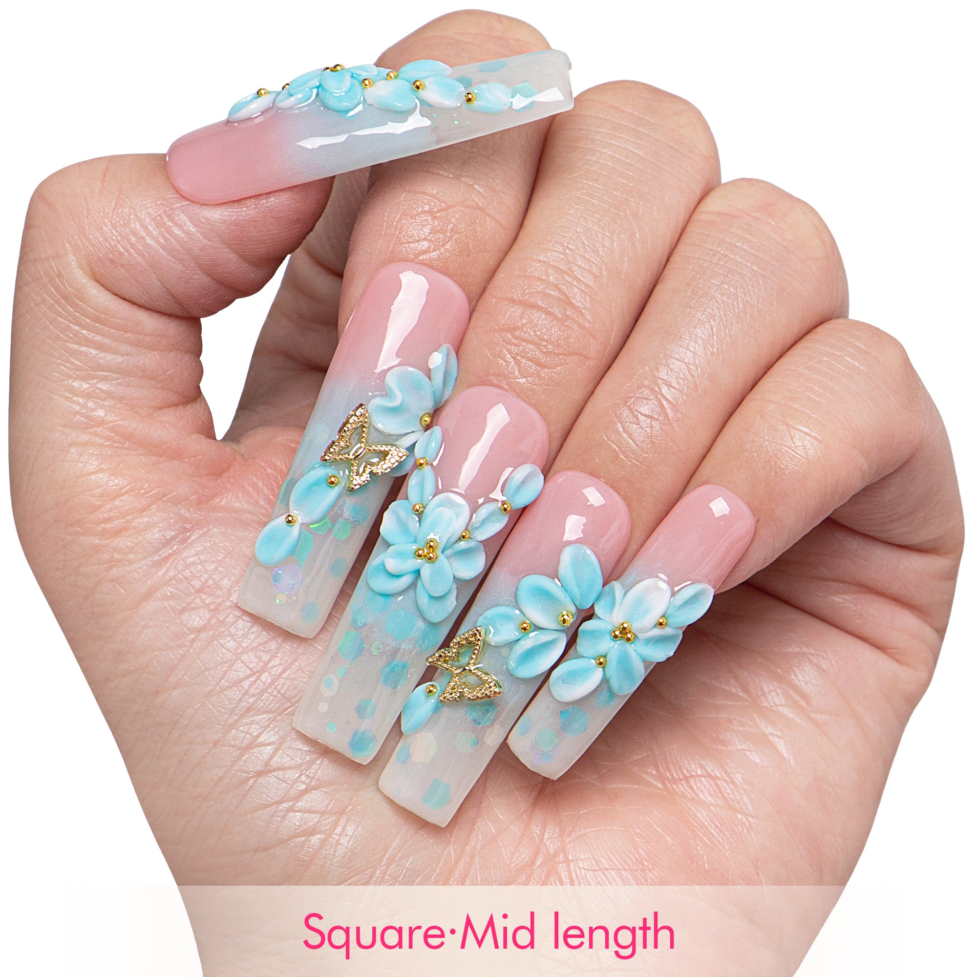Sea Breeze Handmade Nails H809