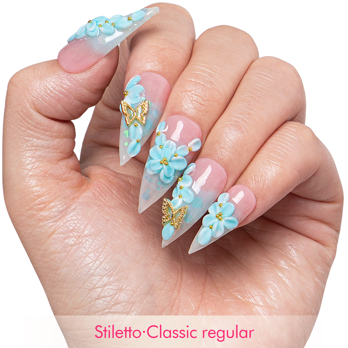Sea Breeze Handmade Nails H809