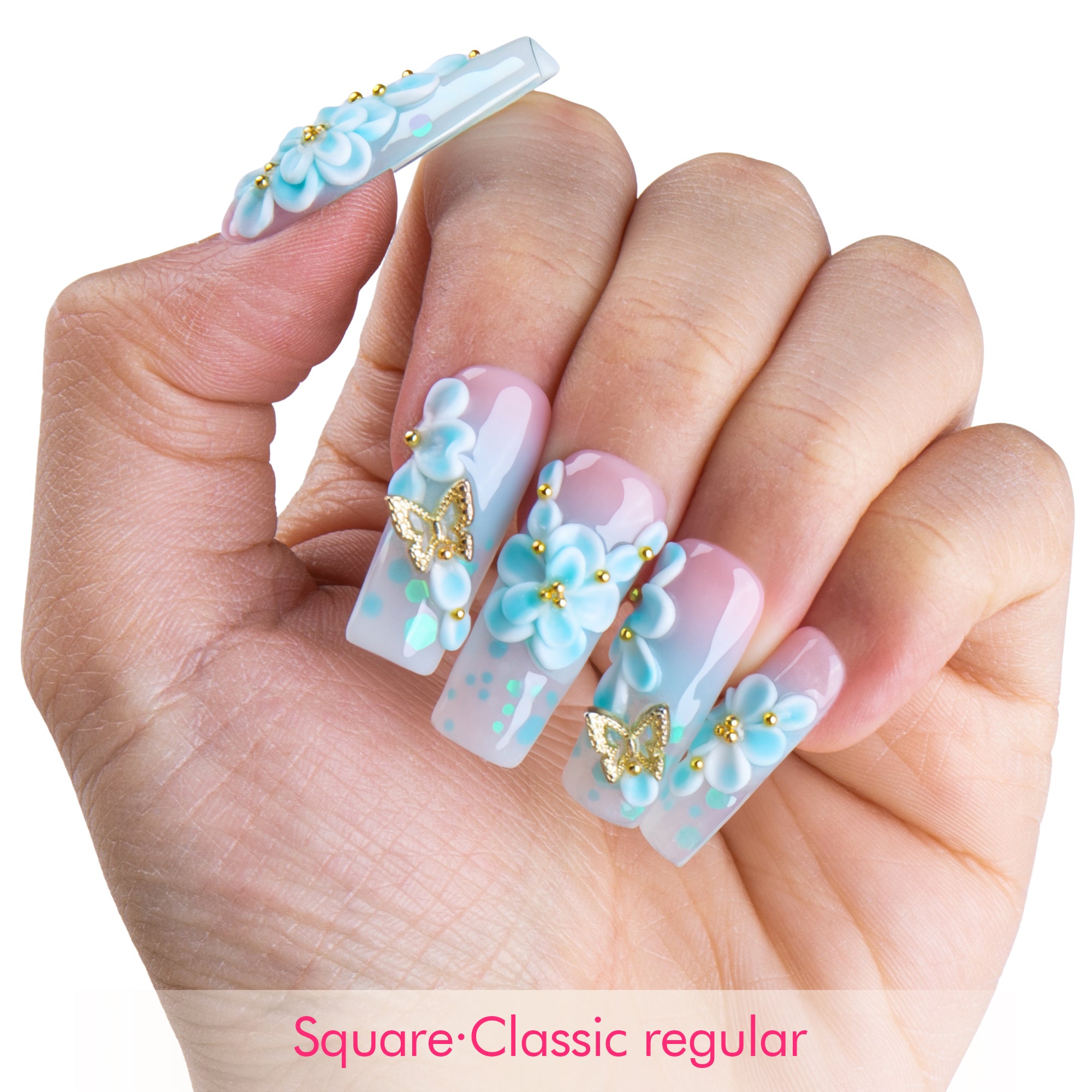 Sea Breeze Handmade Nails H809