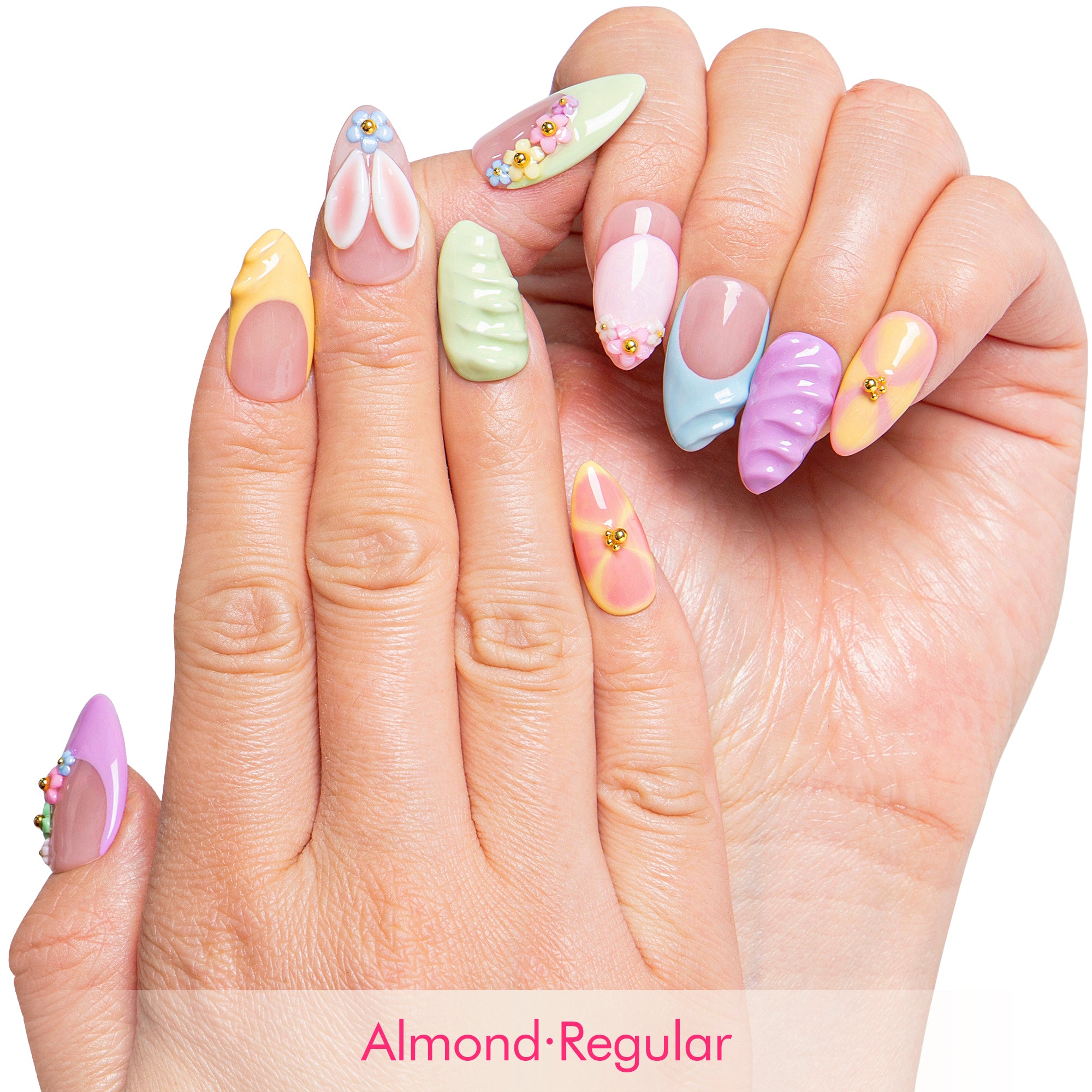 Pastel Bunnies Handmade Nails H810