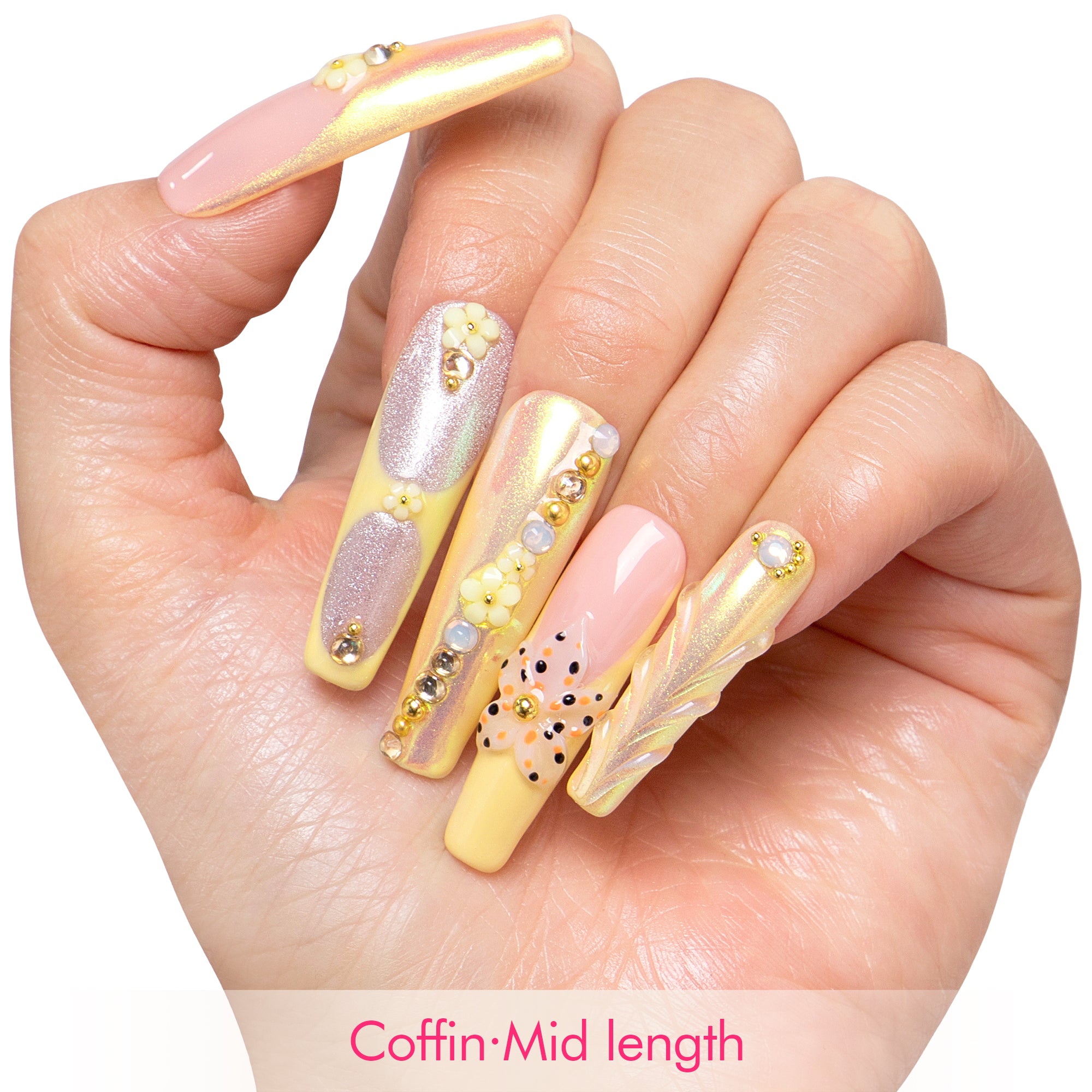 Soft Moonlight Handmade Nails H818