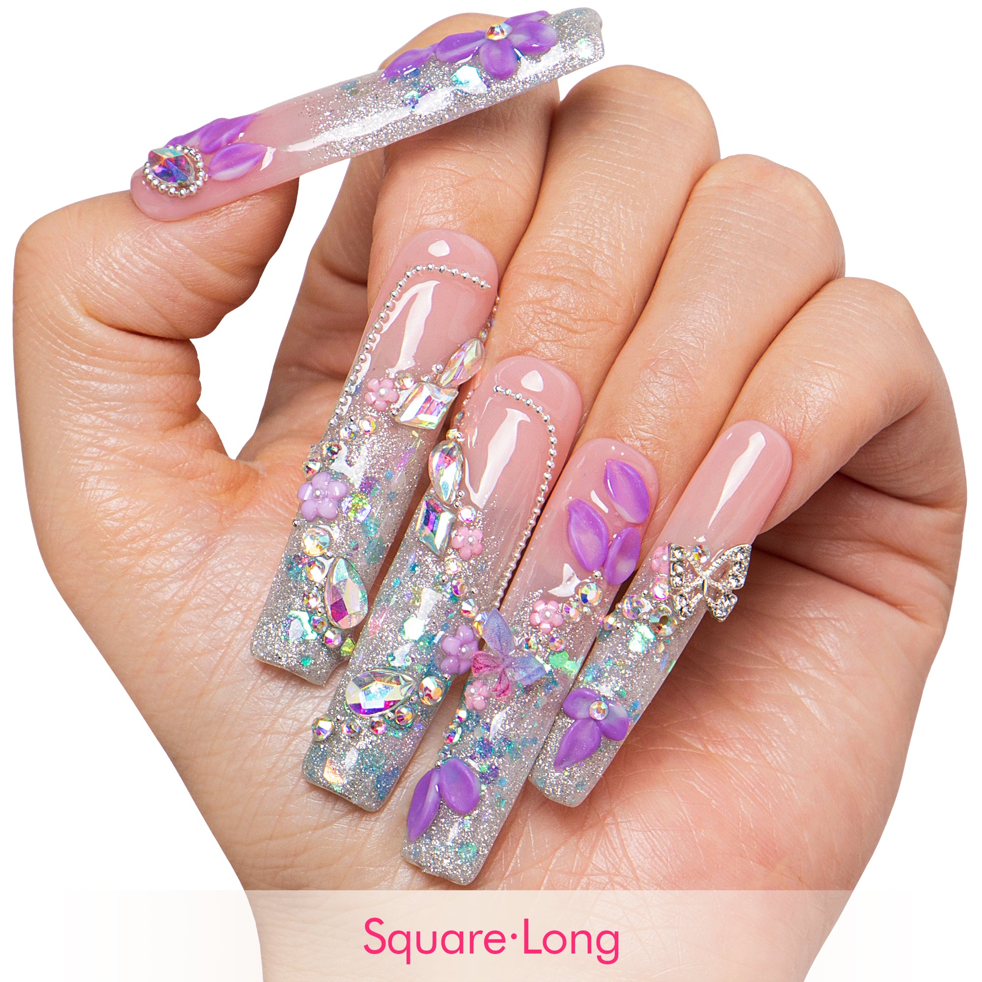 Lavender Luxe Handmade Nails H823