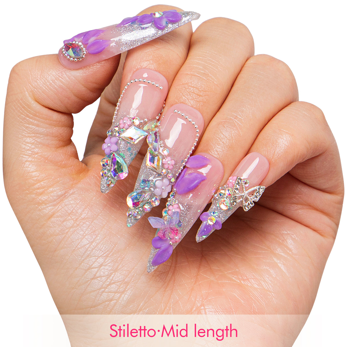 Lavender Luxe Handmade Nails H823