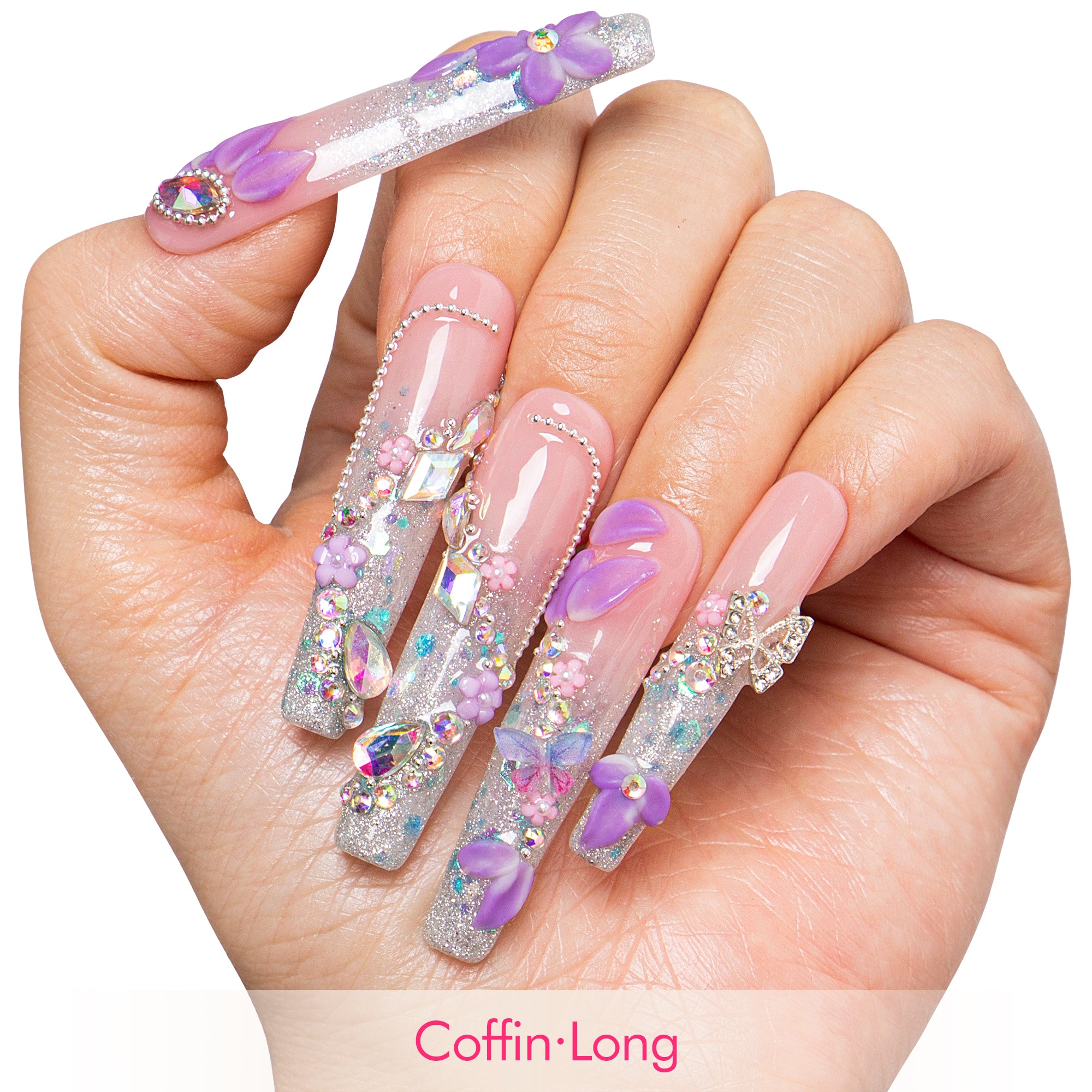 Lavender Luxe Handmade Nails H823