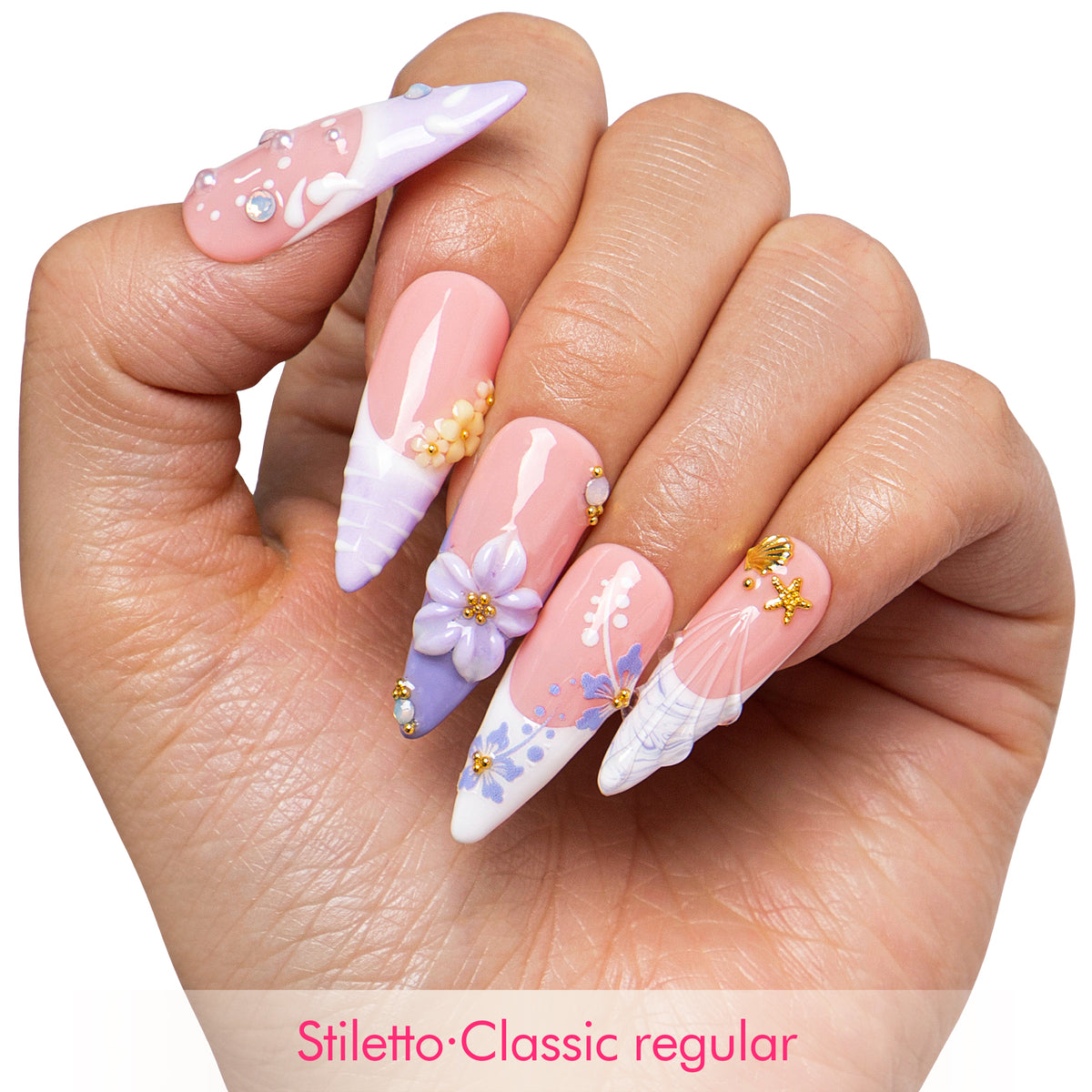 Blush Aura Handmade Nails H825
