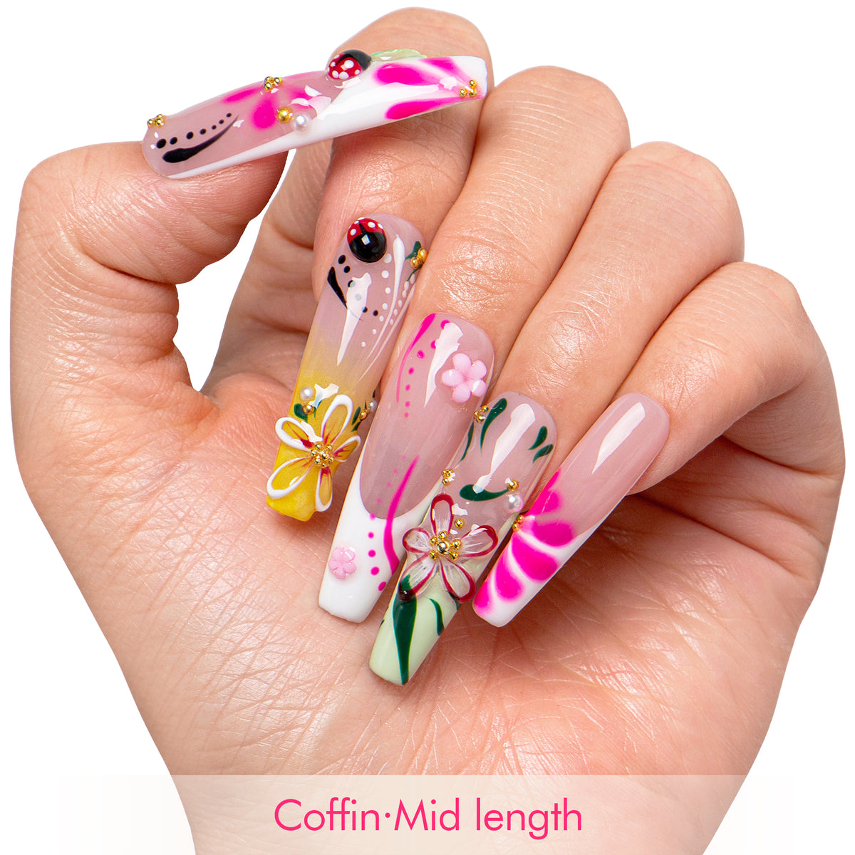 Wildflower Handmade Nails H828