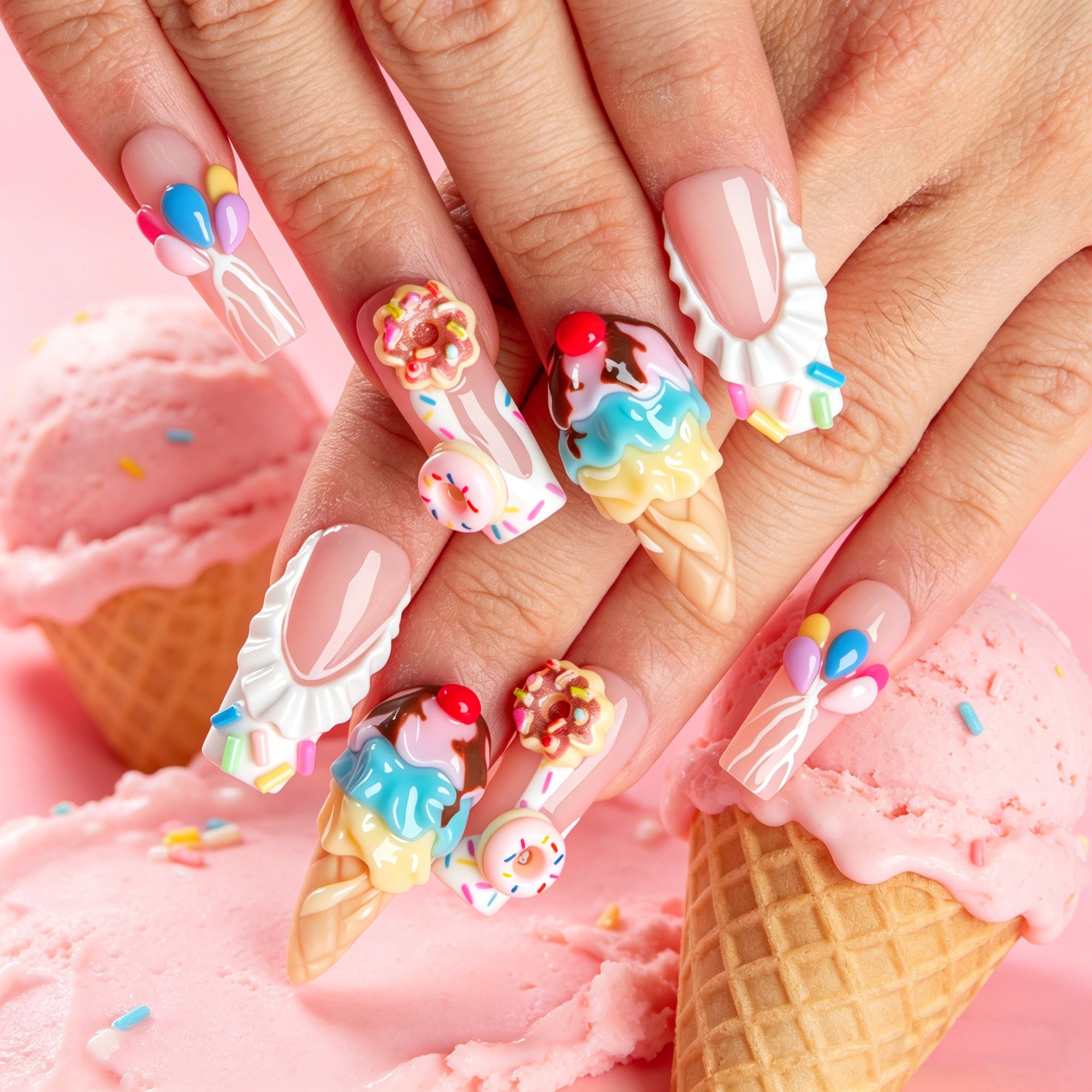 Sweet Cone Handmade Nails H830