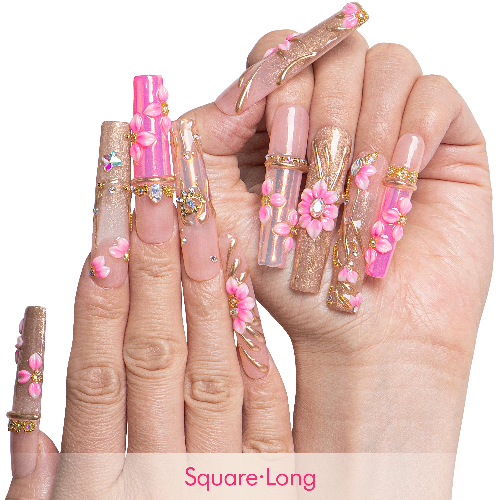 Gilded Rose Handmade Nails H832