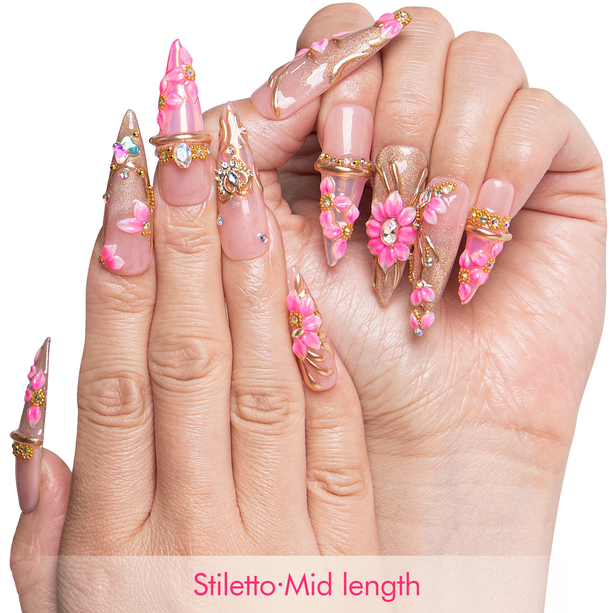 Gilded Rose Handmade Nails H832