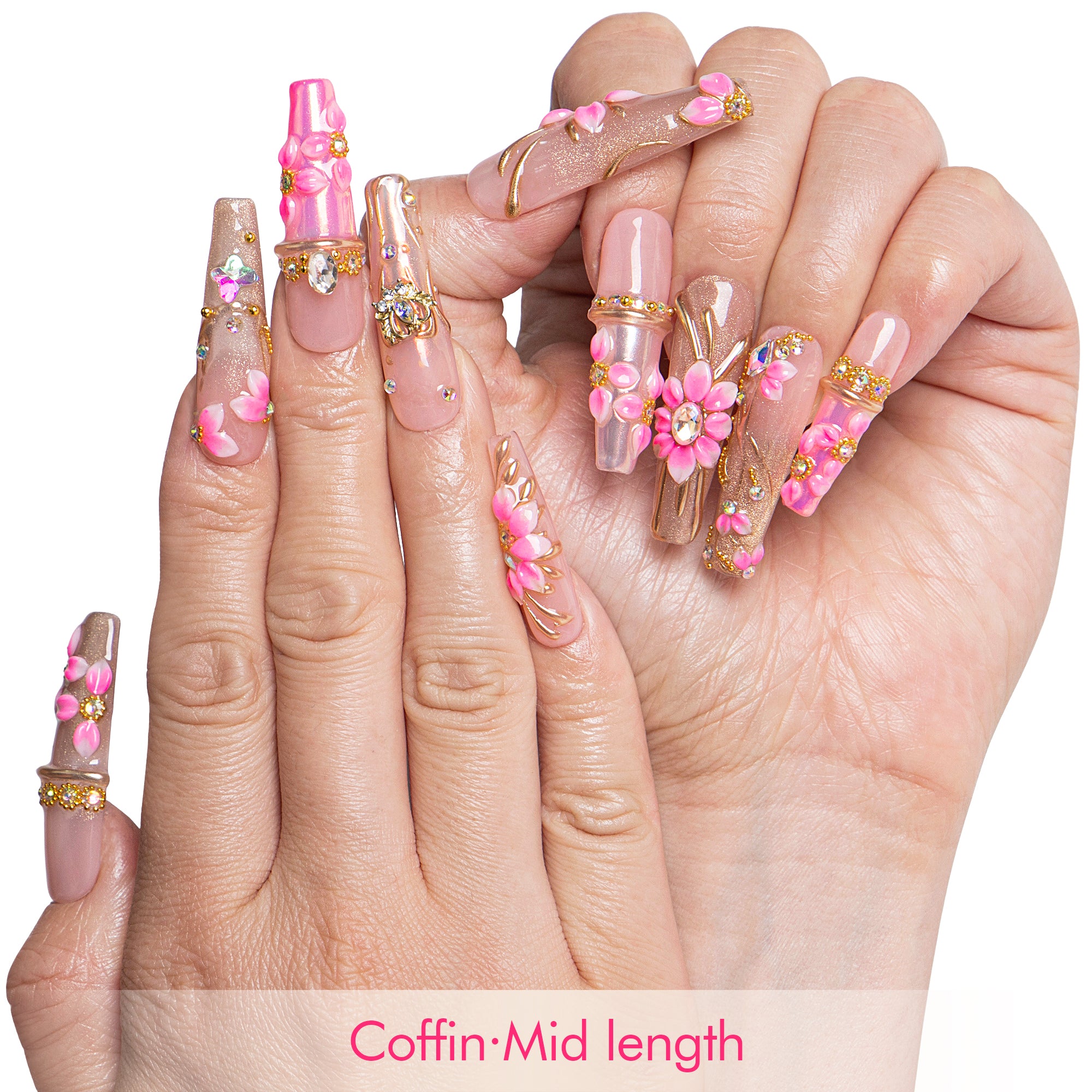 Gilded Rose Handmade Nails H832
