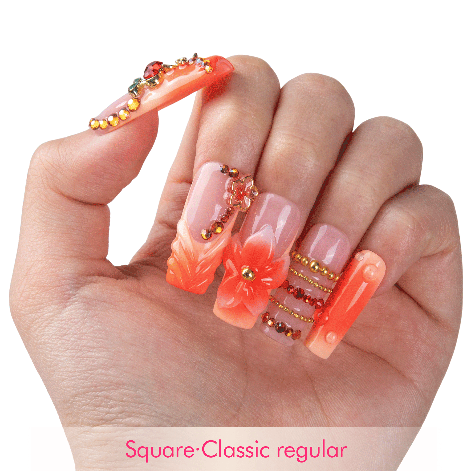 Sunset Glow Handmade Nails H836