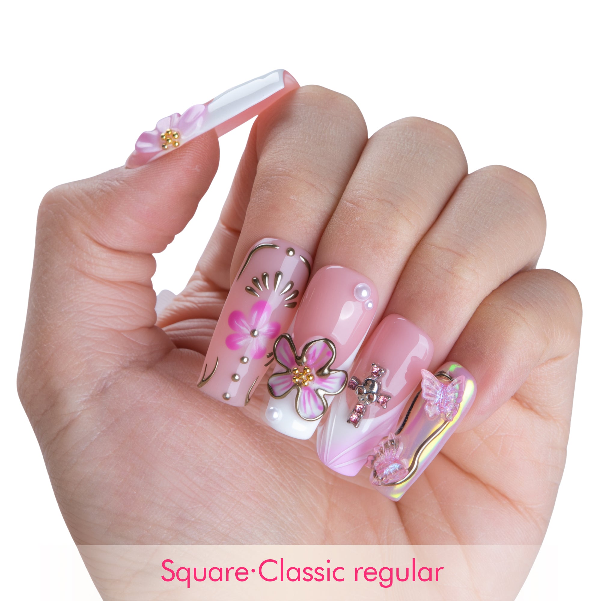 Gilded Sakura Handmade Nails H837