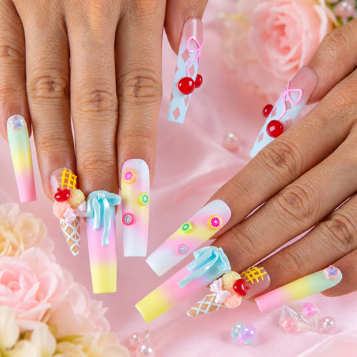 Candy Gelato Handmade Nails H839