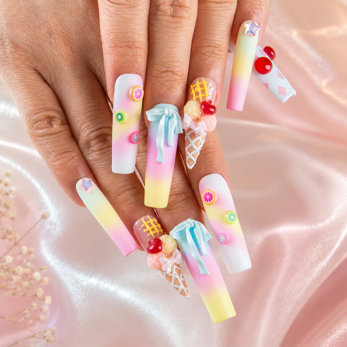 Candy Gelato Handmade Nails H839