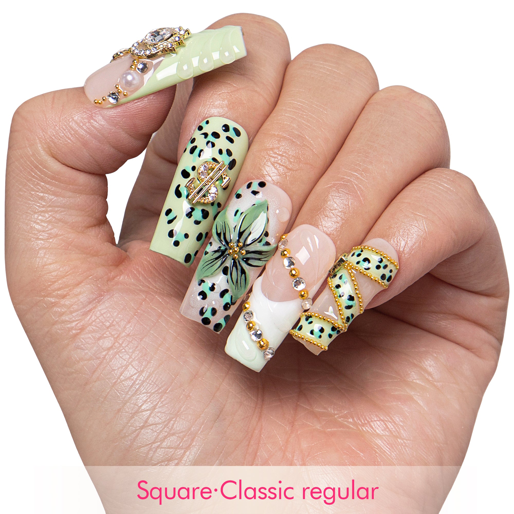 Jungle Glam Handmade Nails H846