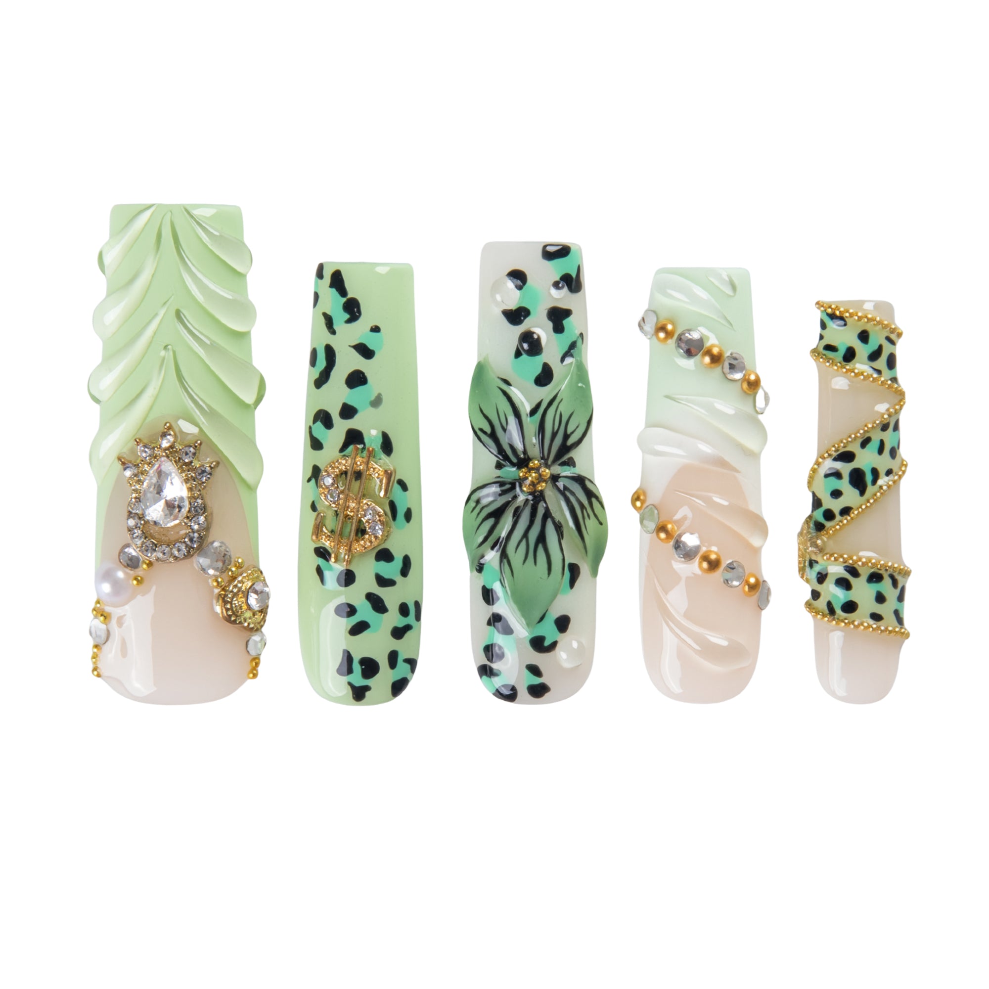 Jungle Glam Handmade Nails H846