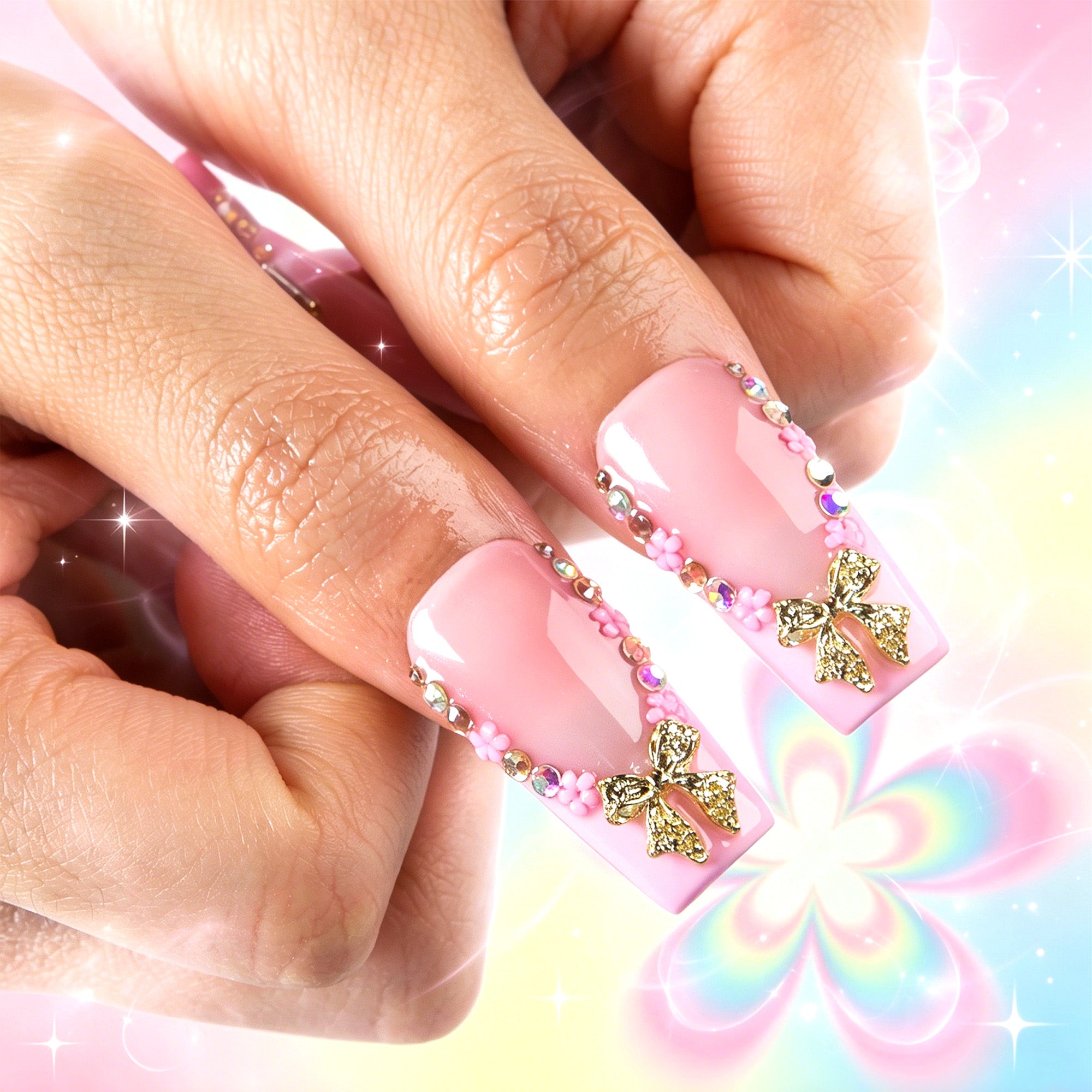 Pink Fairy Handmade Nails H847
