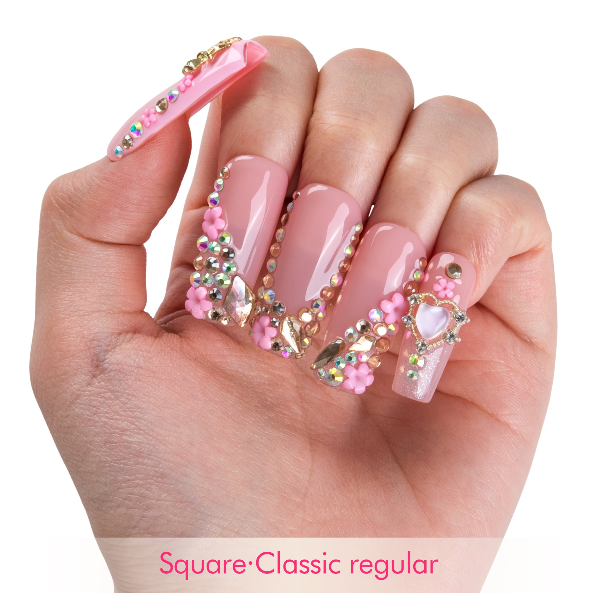 Pink Fairy Handmade Nails H847