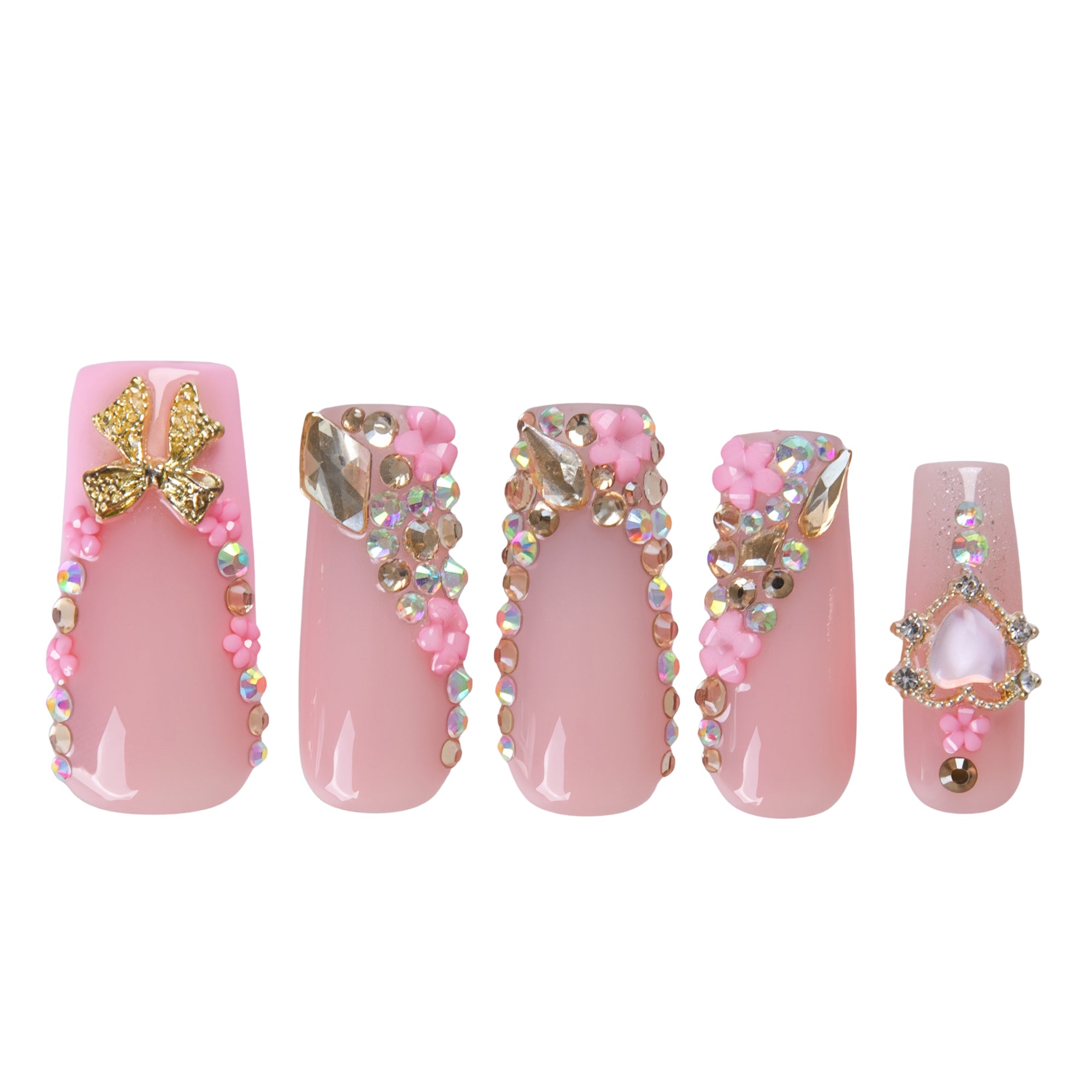 Pink Fairy Handmade Nails H847