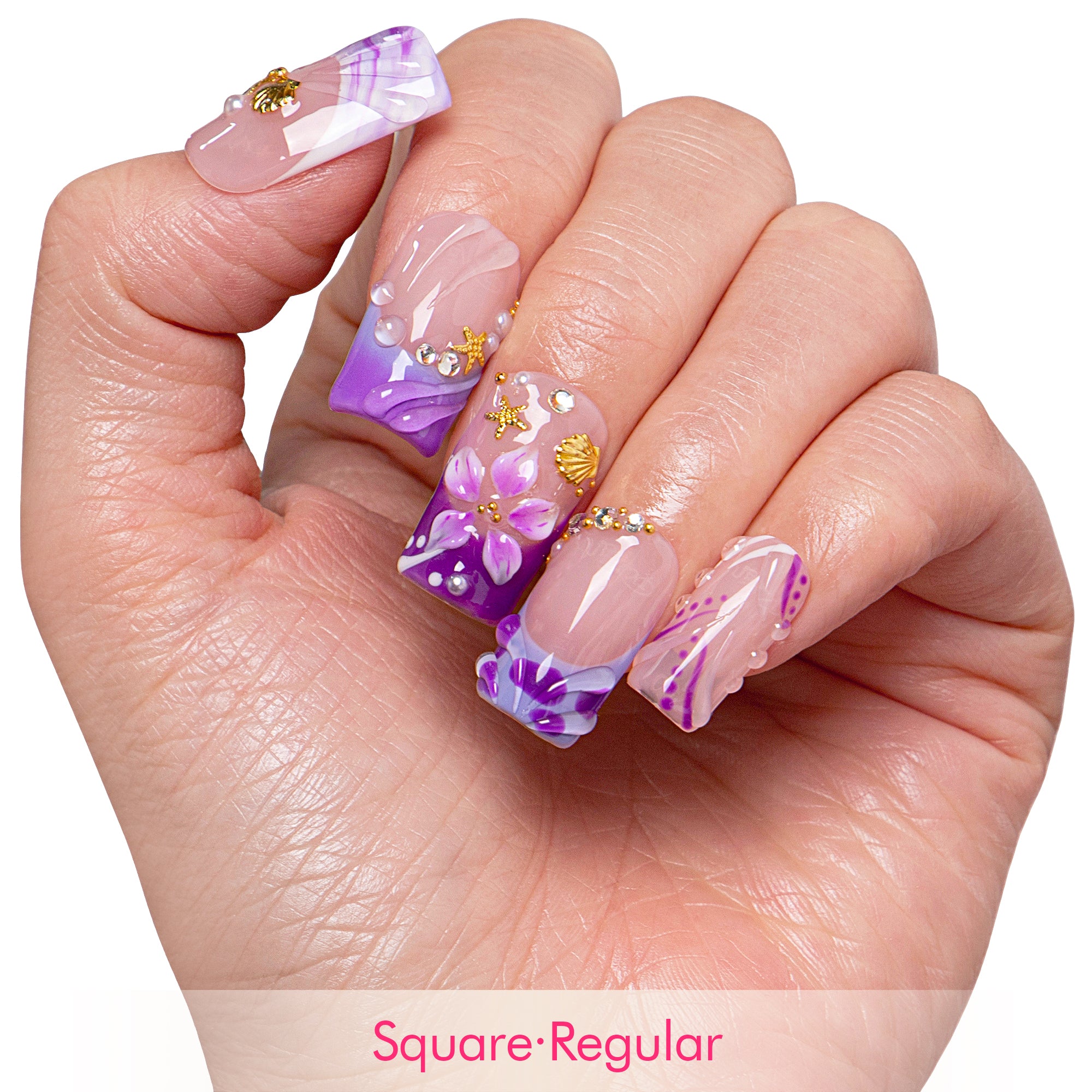 Lavender Tide Handmade Nails H848