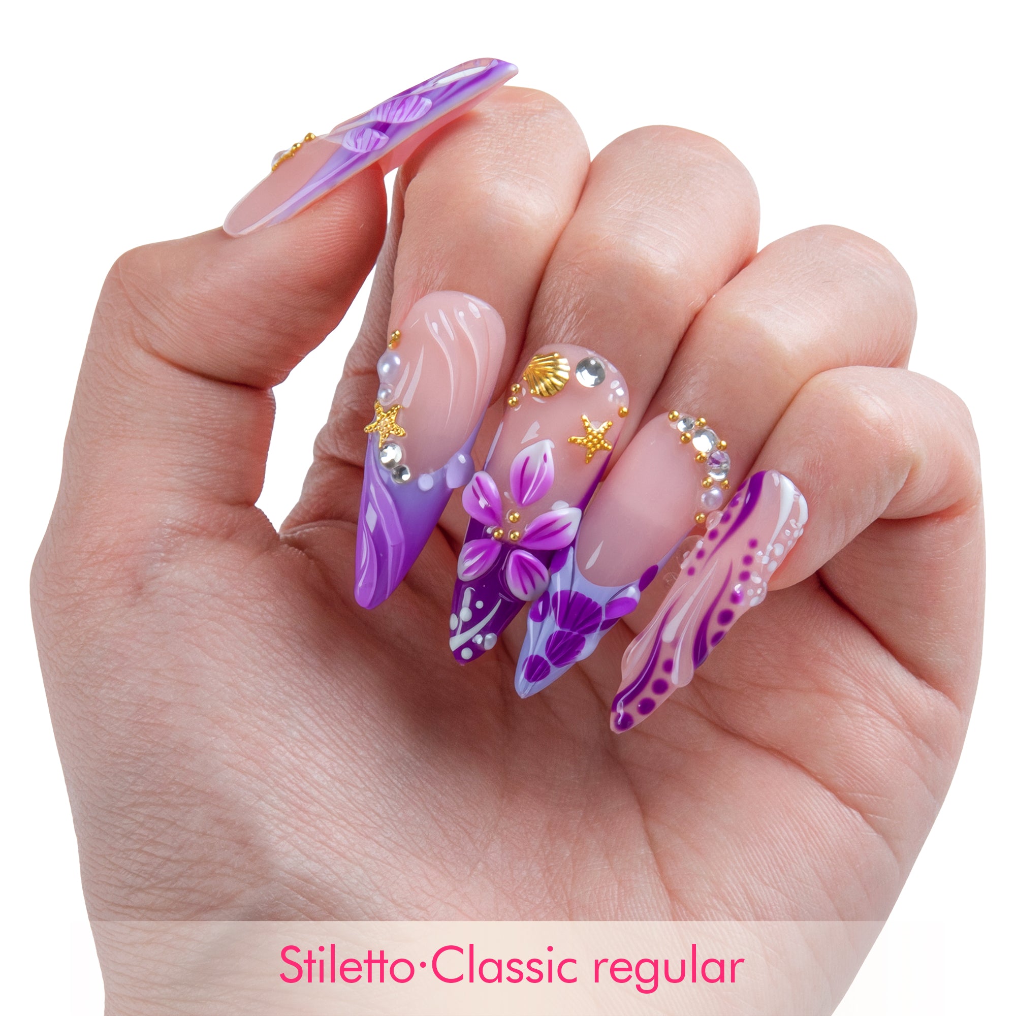 Lavender Tide Handmade Nails H848