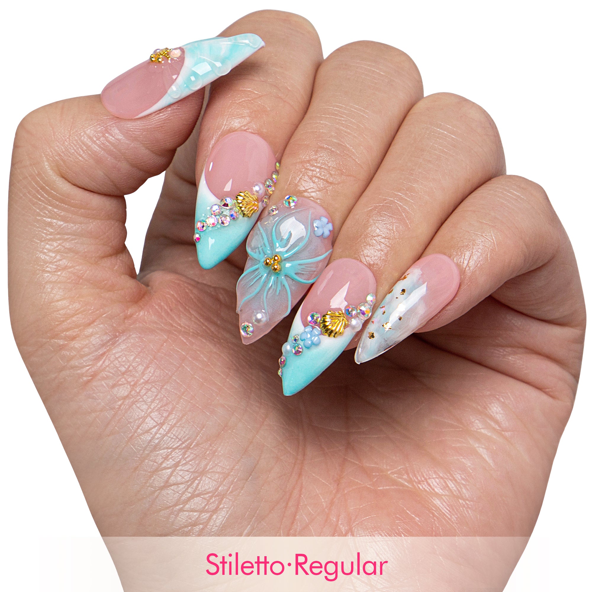 Aqua Dream Handmade Nails H850