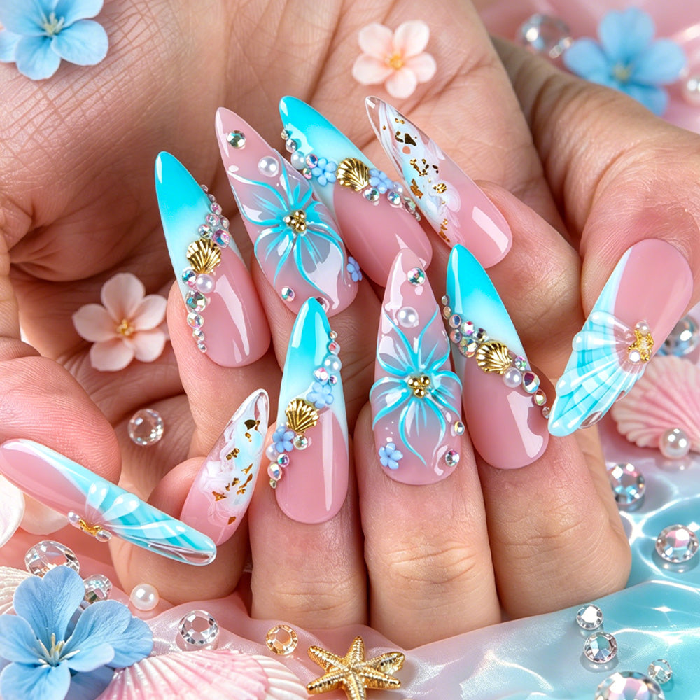 Aqua Dream Handmade Nails H850