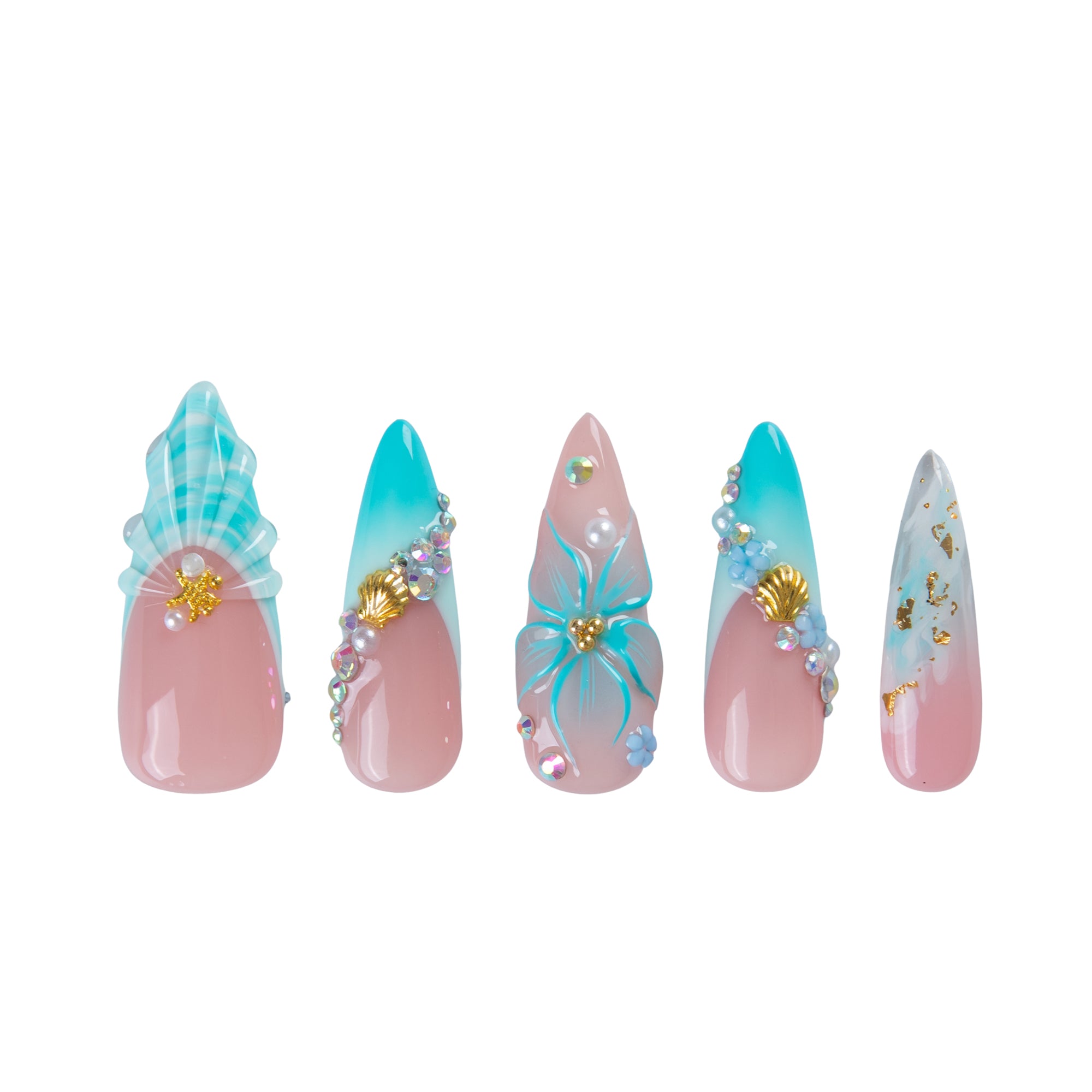 Aqua Dream Handmade Nails H850