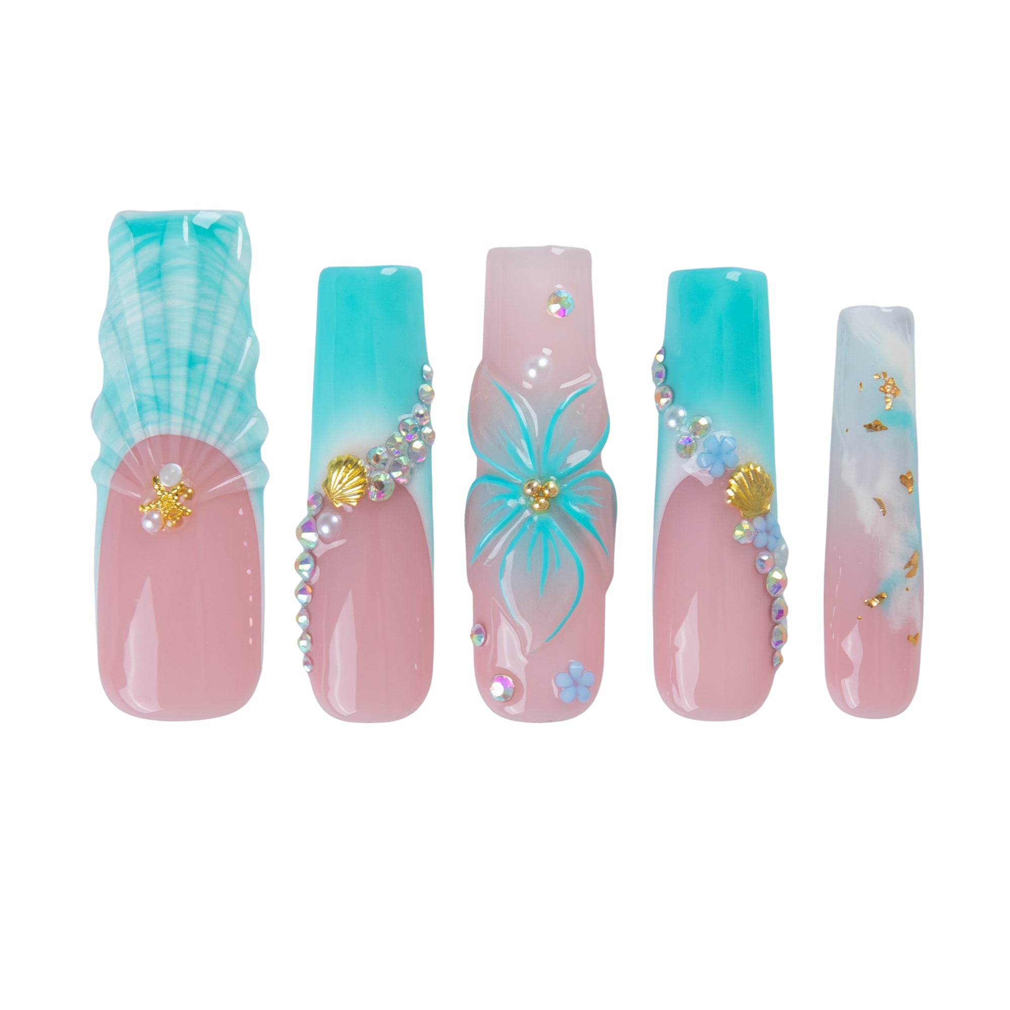 Aqua Dream Handmade Nails H850