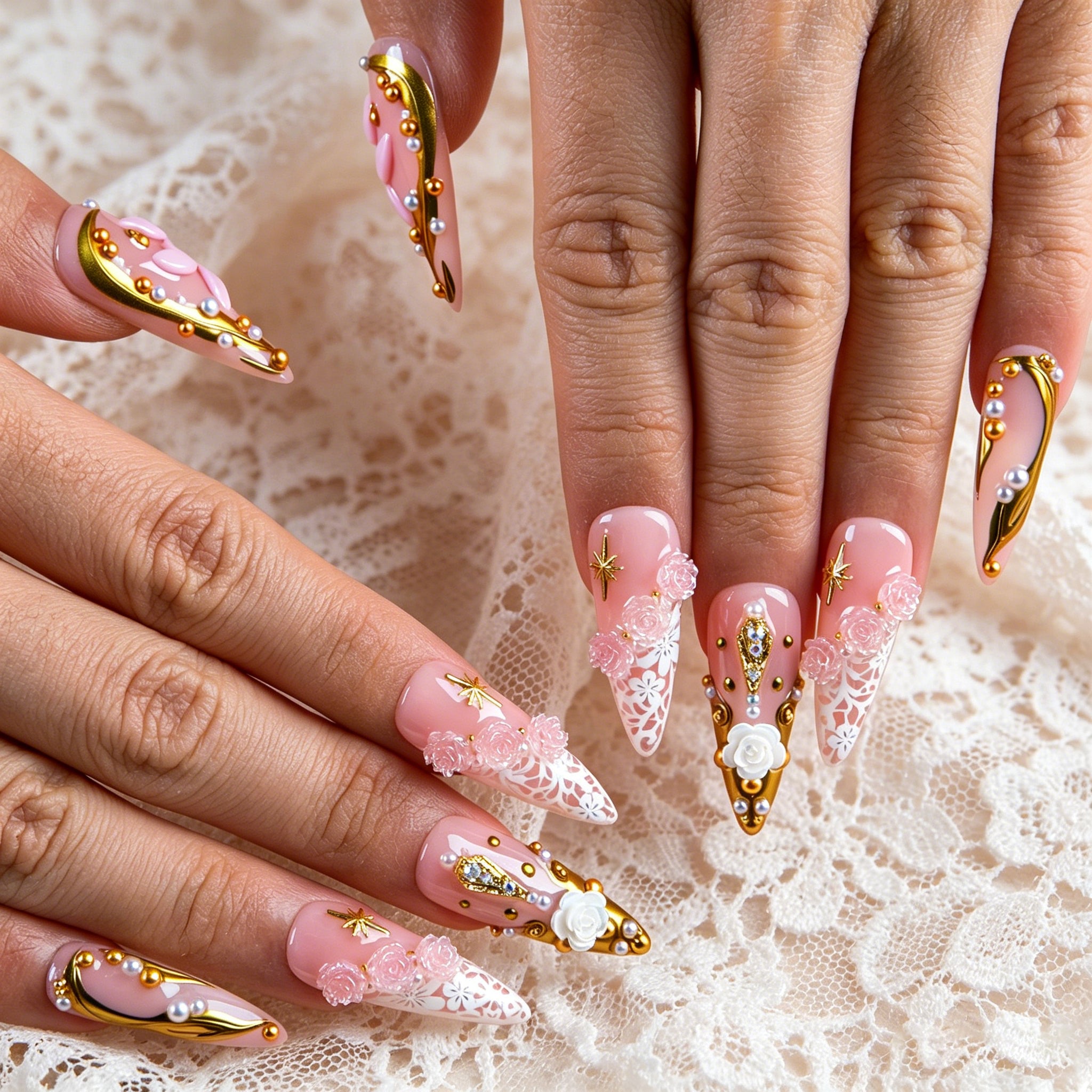 Blush Royale Handmade Nails H851