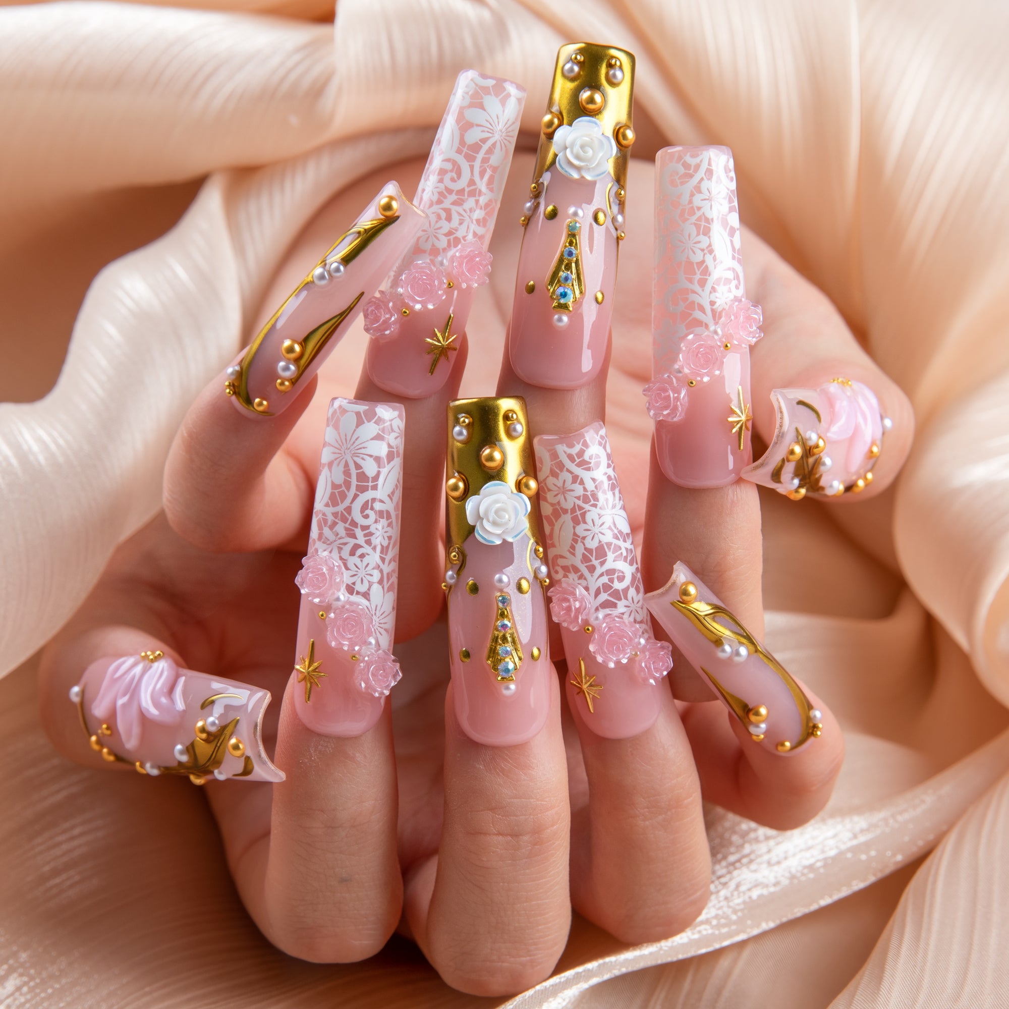 Blush Royale Handmade Nails H851