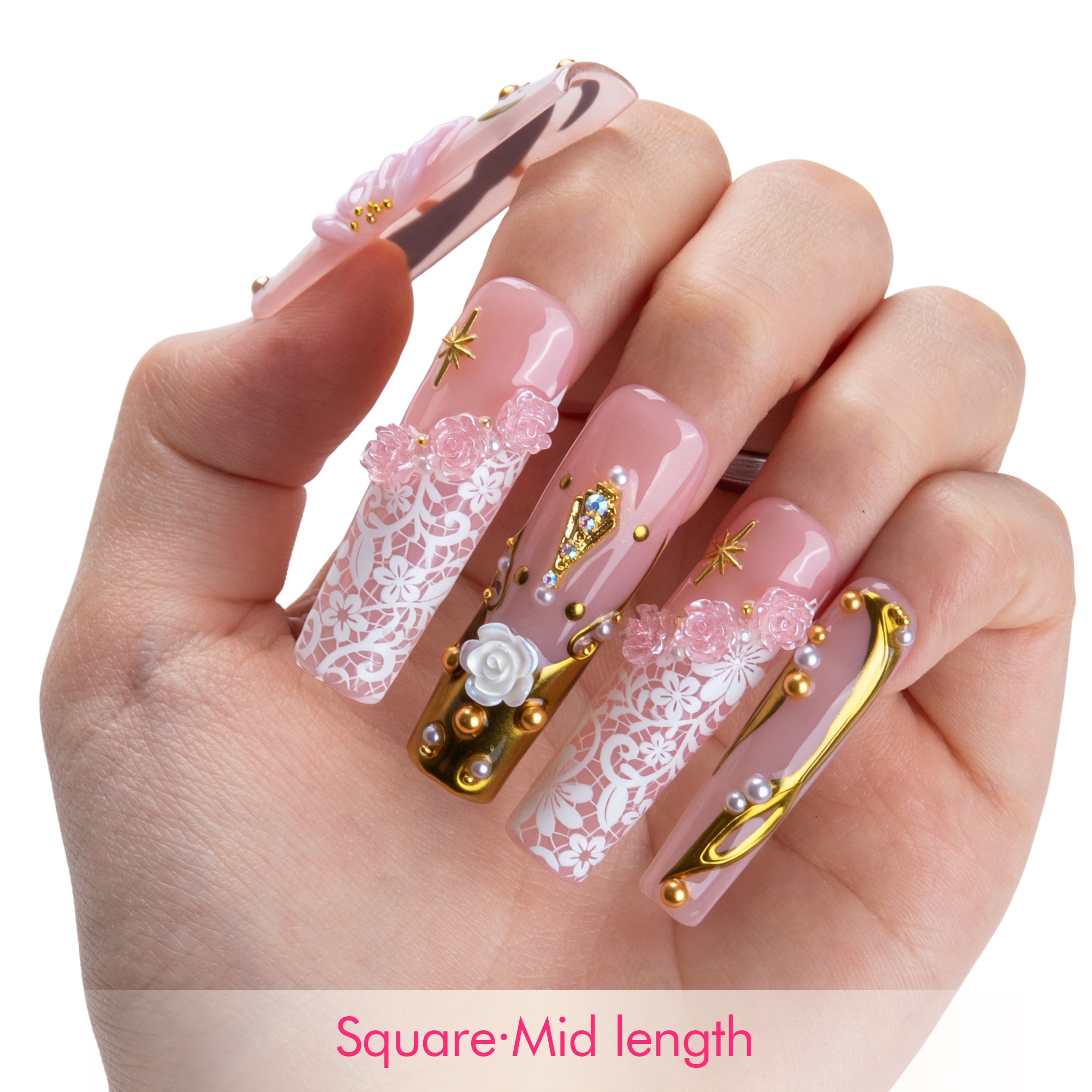 Blush Royale Handmade Nails H851