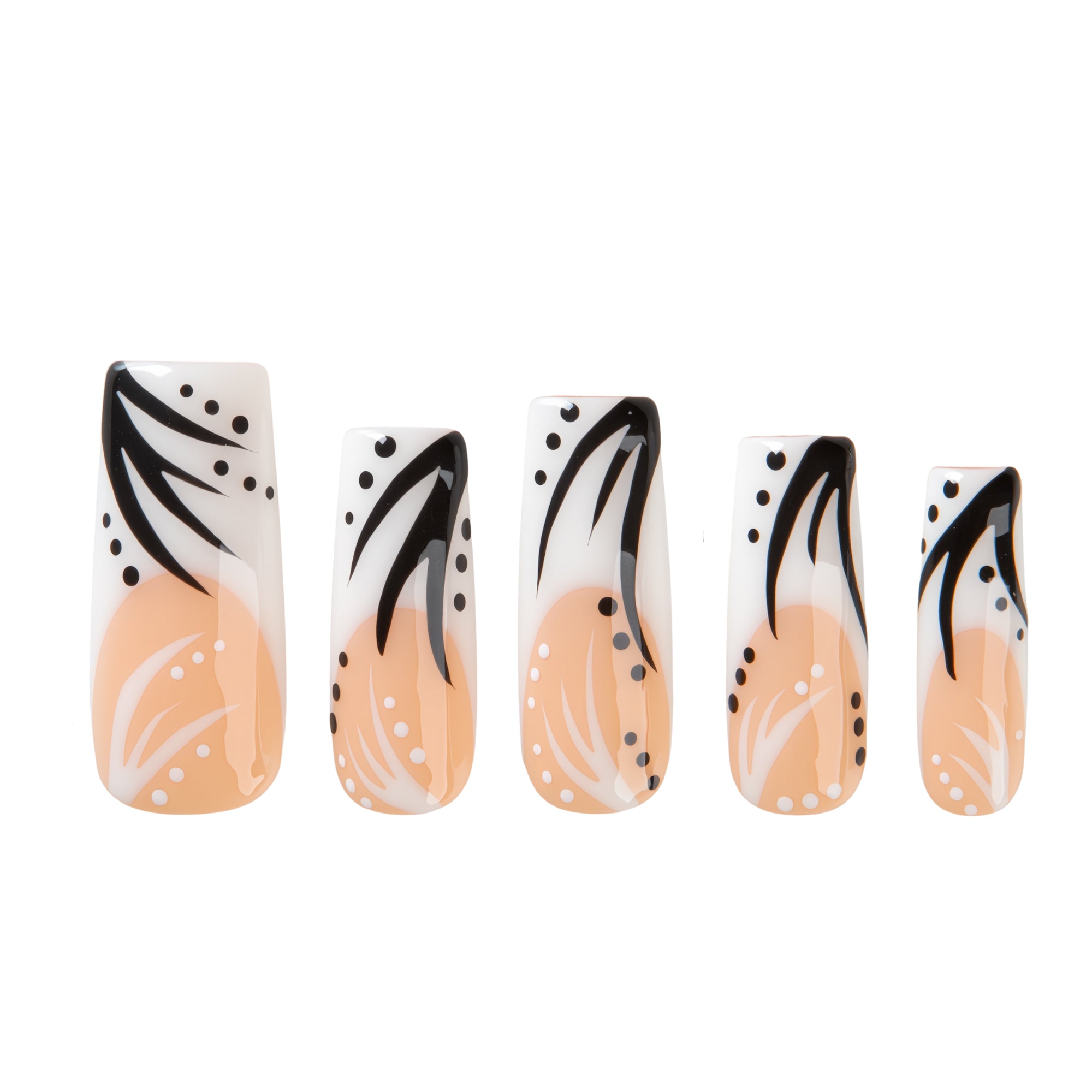Nude Noir Handmade Nails H853