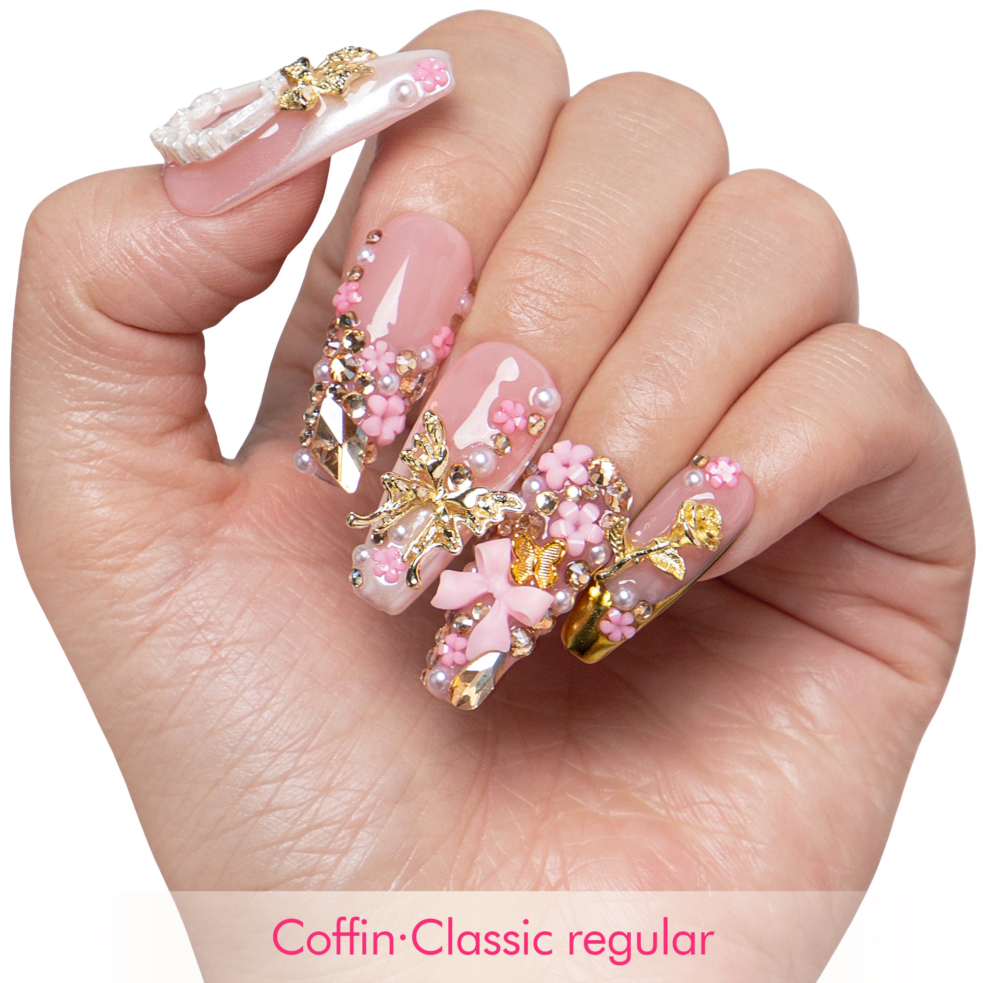 Bow Luxe Handmade Nails H856
