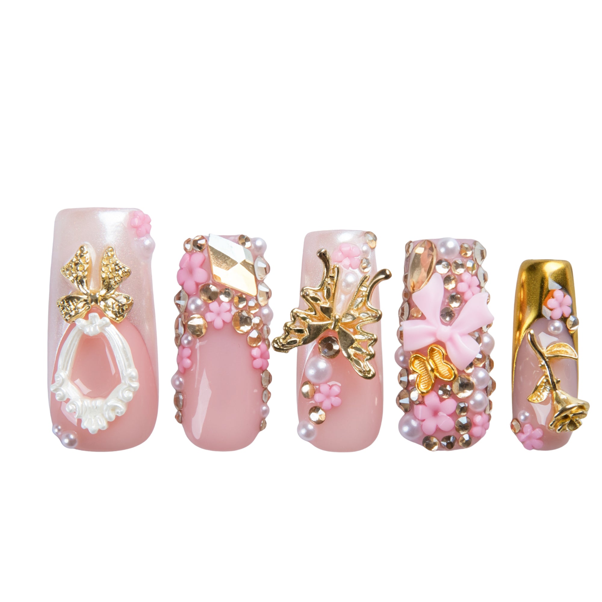 Bow Luxe Handmade Nails H856