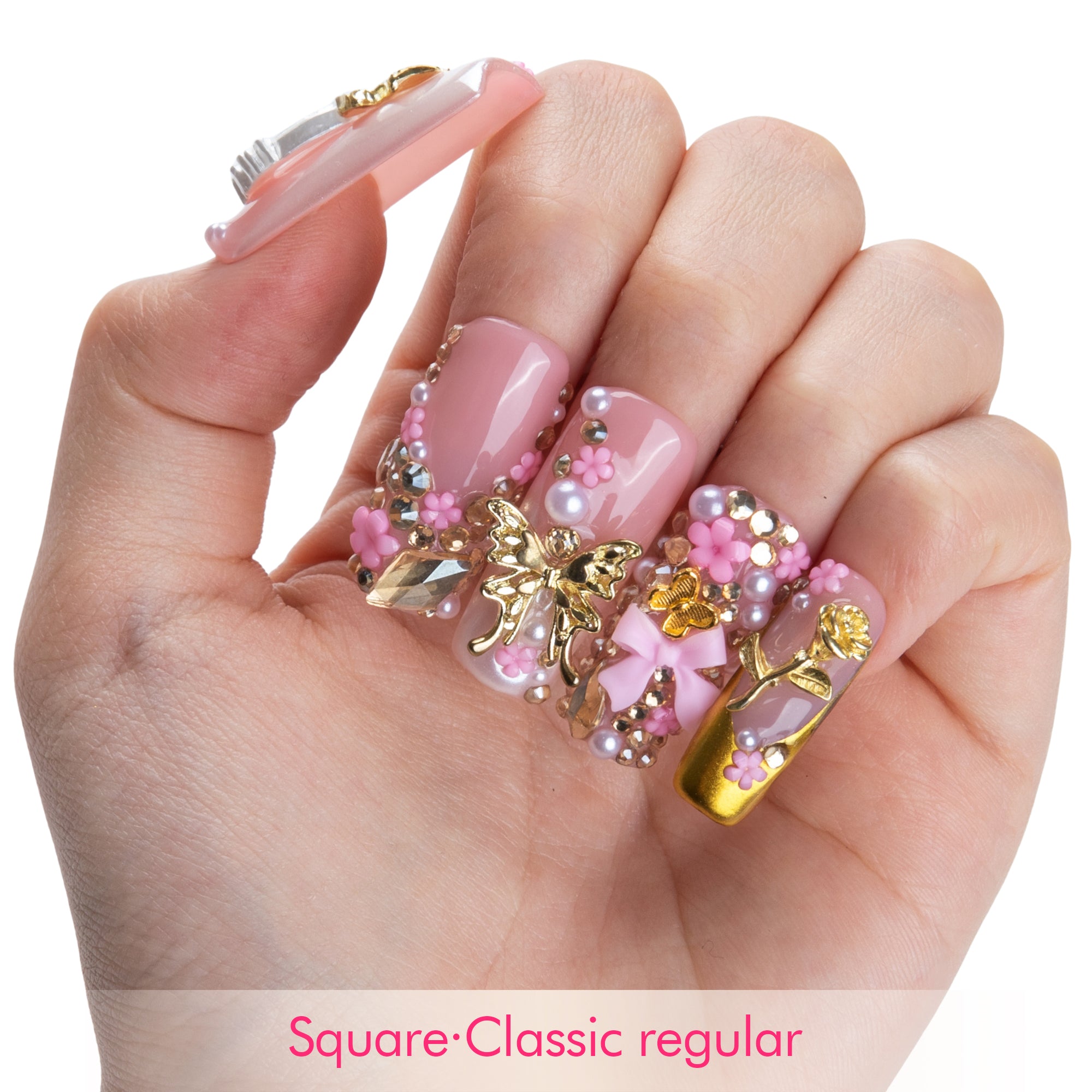 Bow Luxe Handmade Nails H856