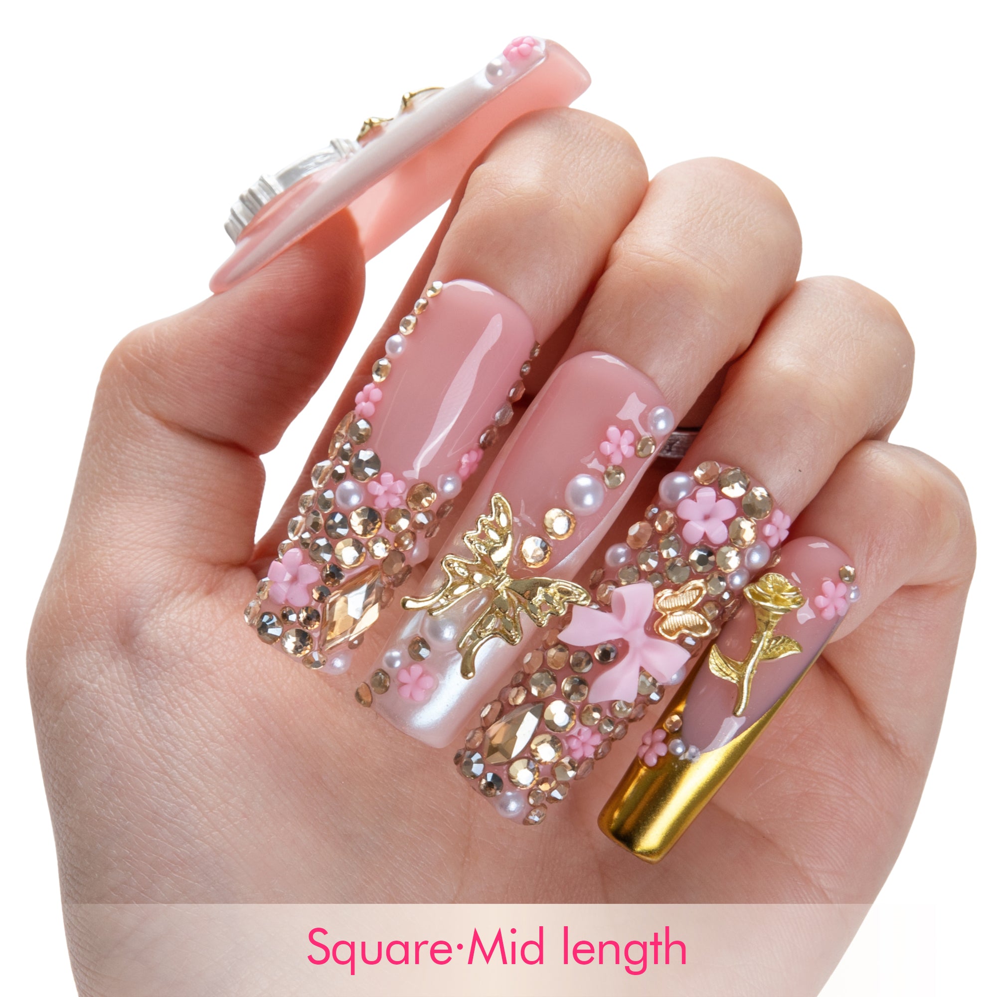 Bow Luxe Handmade Nails H856