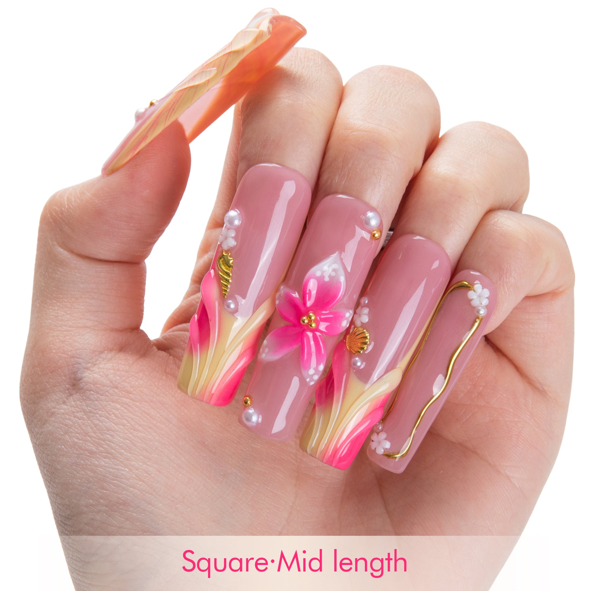Luxe Sunset Handmade Nails H857