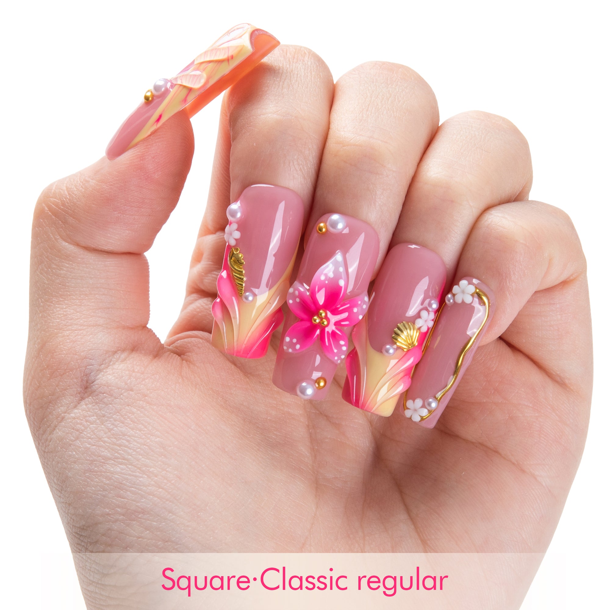 Luxe Sunset Handmade Nails H857