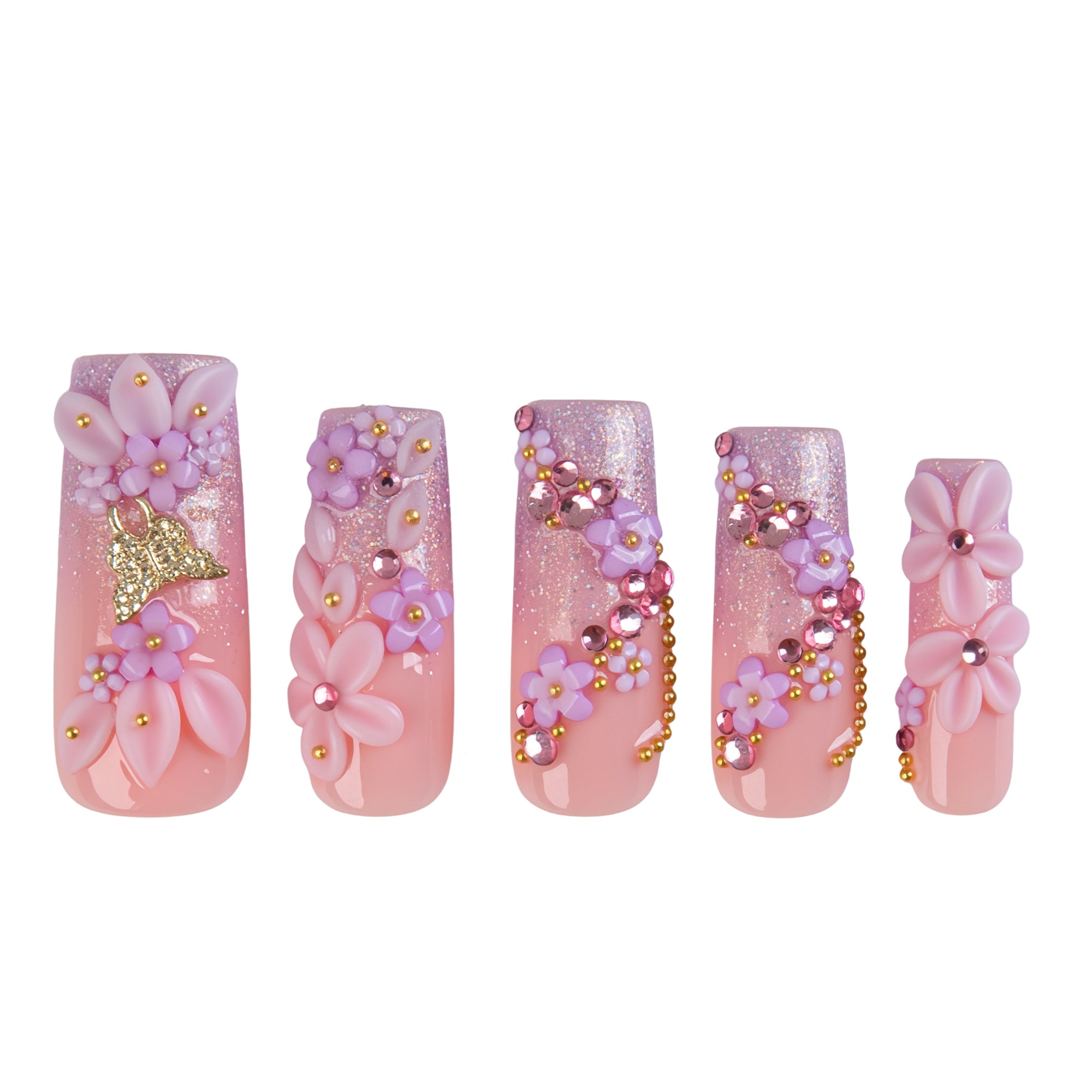 Sparkle Fairy Handmade Nails H859