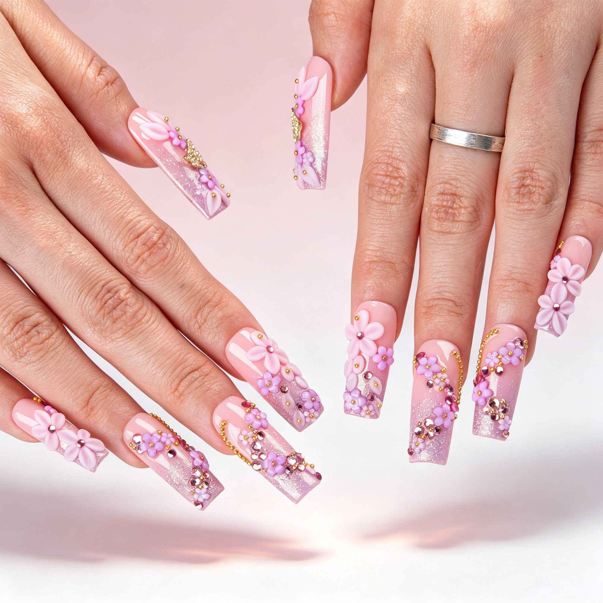 Sparkle Fairy Handmade Nails H859