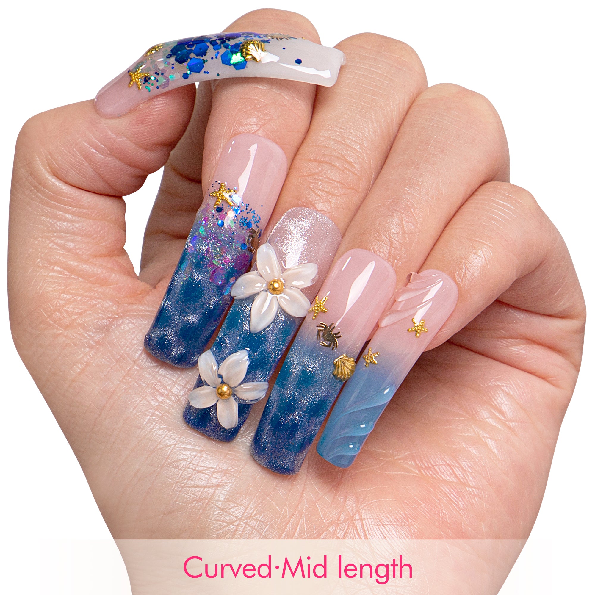 Ocean Reverie Handmade Nails H863